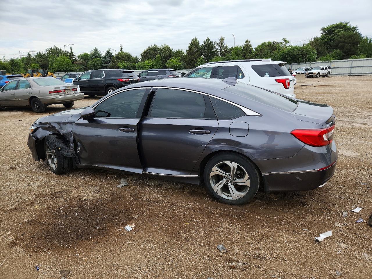 2018 Honda Accord Exl Gray vin: 1HGCV1F52JA112870