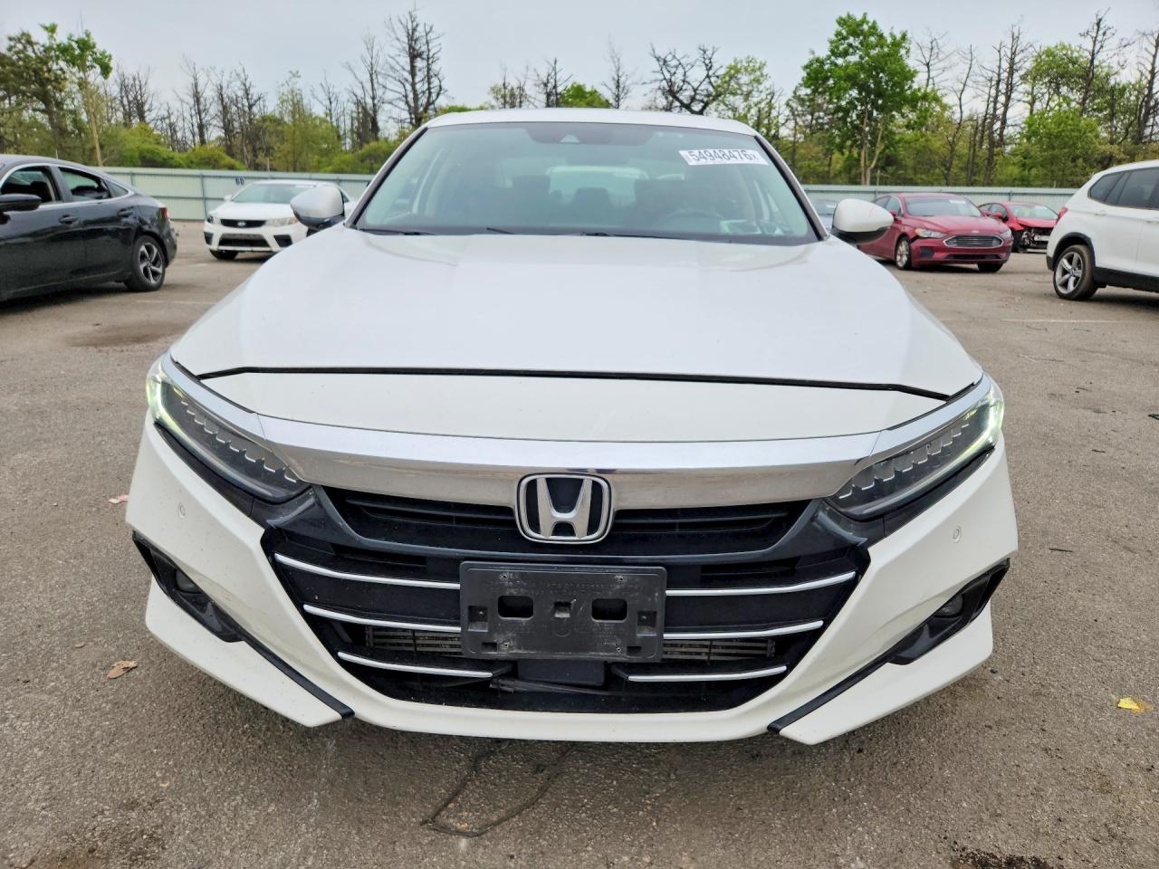 2022 Honda Accord Exl White vin: 1HGCV1F52NA030224