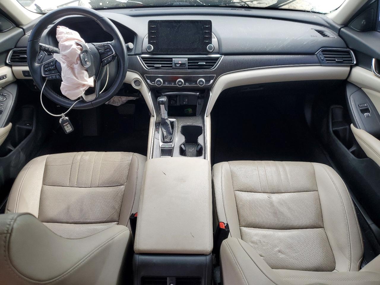 2019 Honda Accord Exl White vin: 1HGCV1F53KA010480
