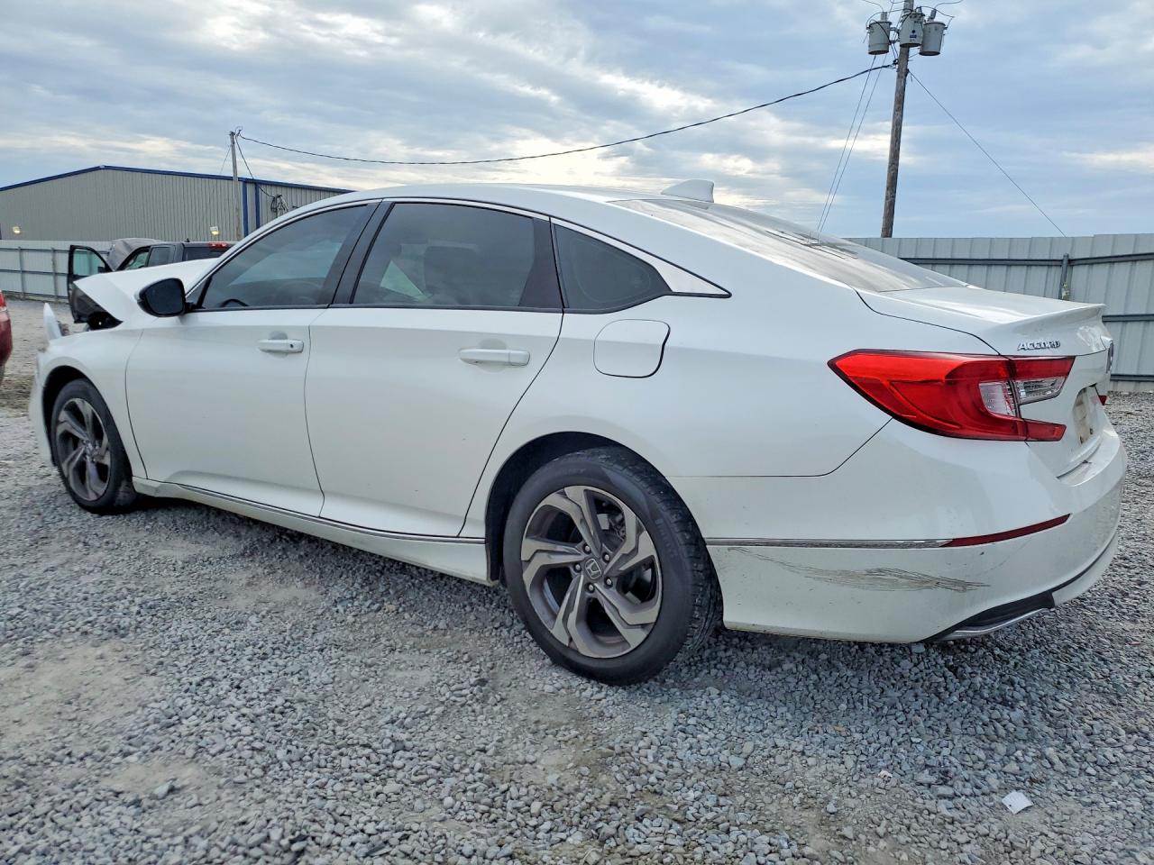 2019 Honda Accord Exl White vin: 1HGCV1F53KA010480