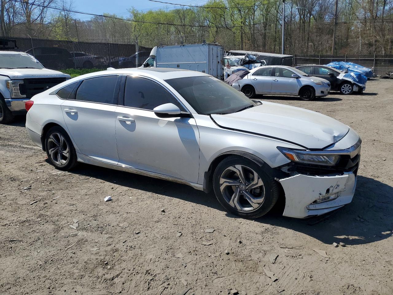 2020 Honda Accord Exl White vin: 1HGCV1F53LA059065