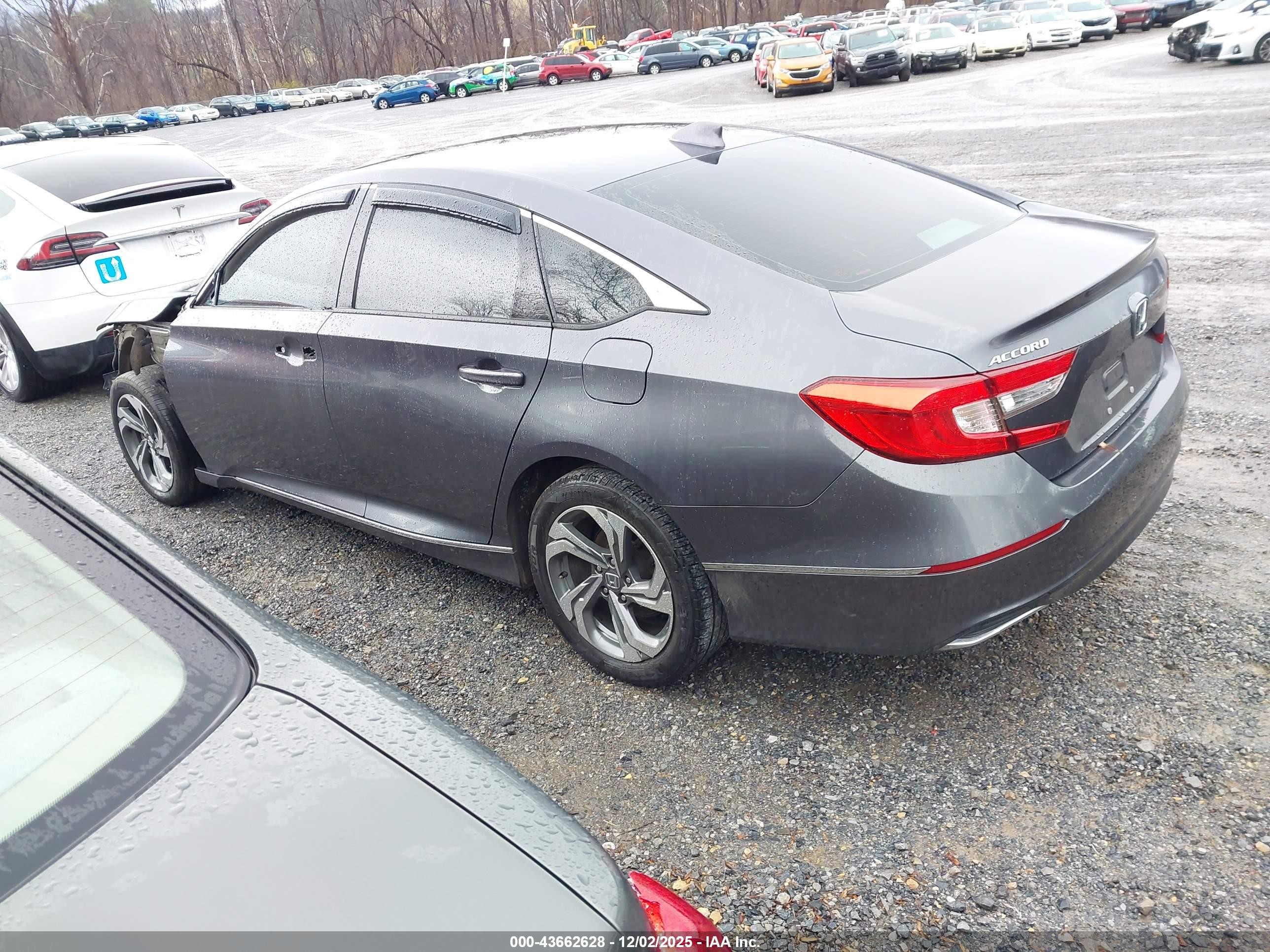 2018 Honda Accord Ex-l Gray vin: 1HGCV1F54JA146714
