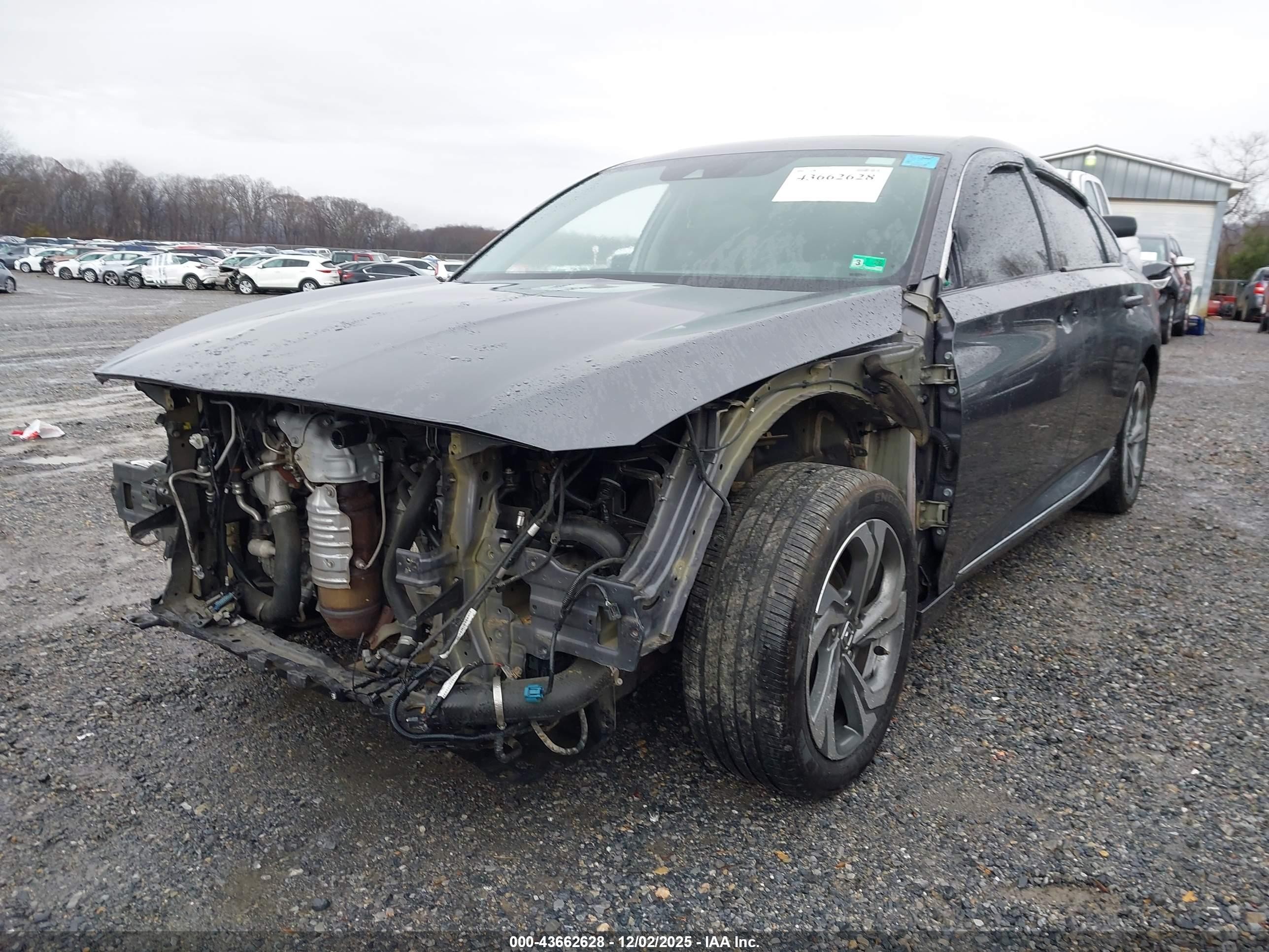 2018 Honda Accord Ex-l Gray vin: 1HGCV1F54JA146714