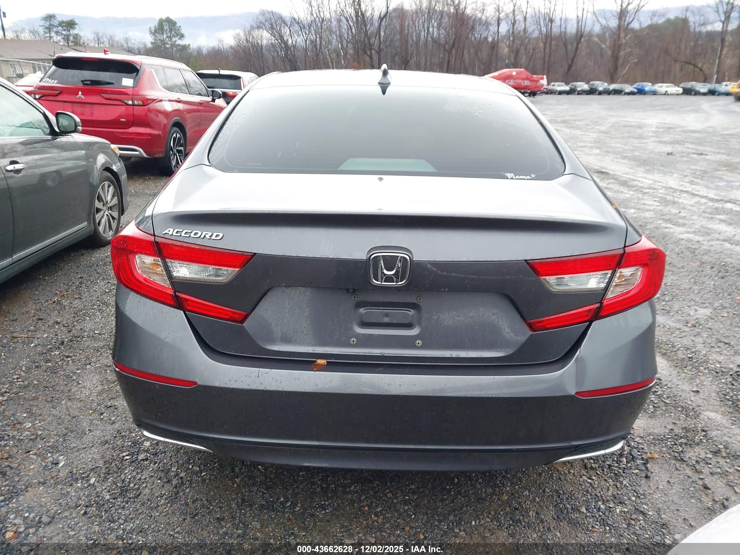 2018 Honda Accord Ex-l Gray vin: 1HGCV1F54JA146714