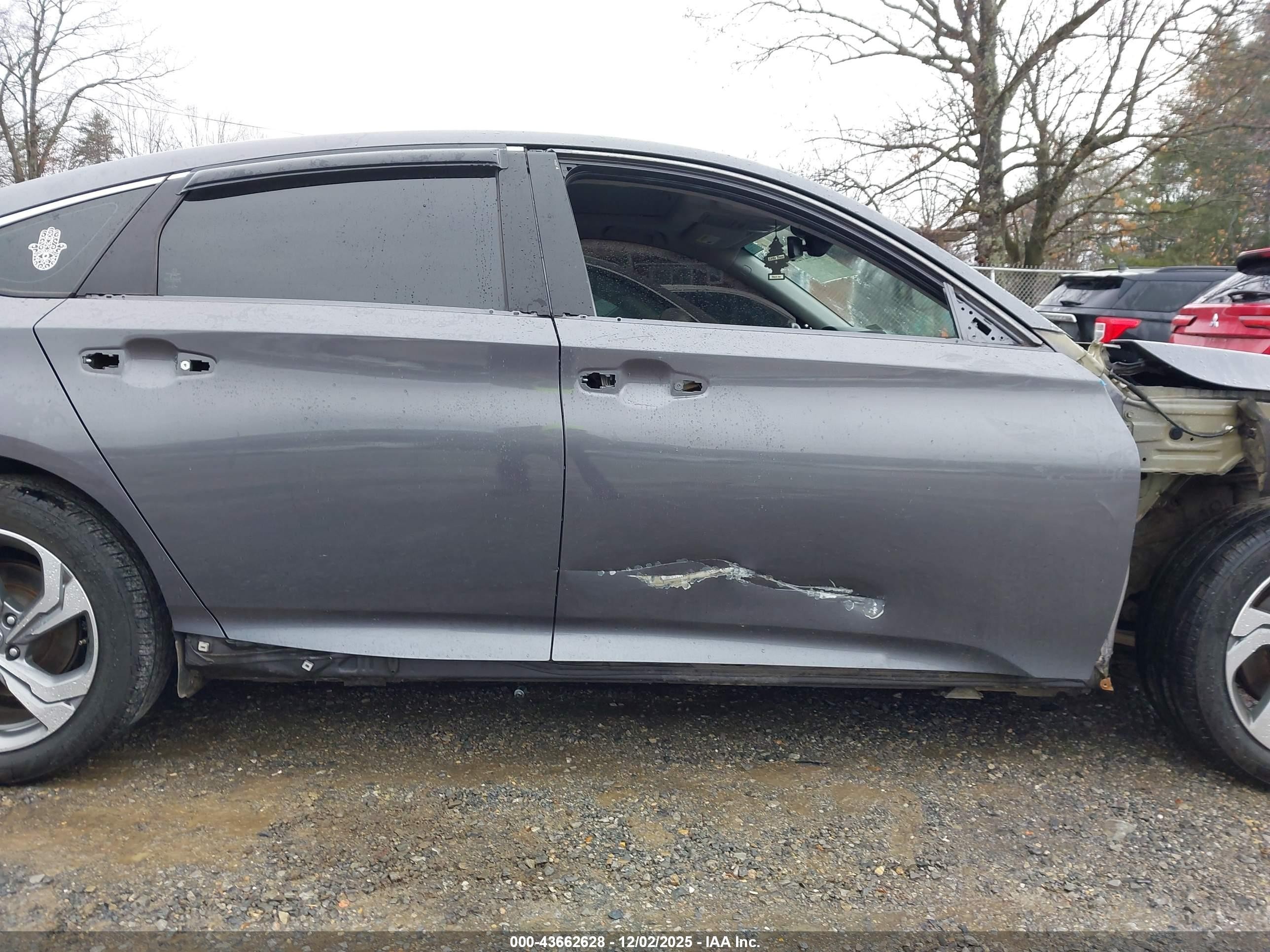 2018 Honda Accord Ex-l Gray vin: 1HGCV1F54JA146714