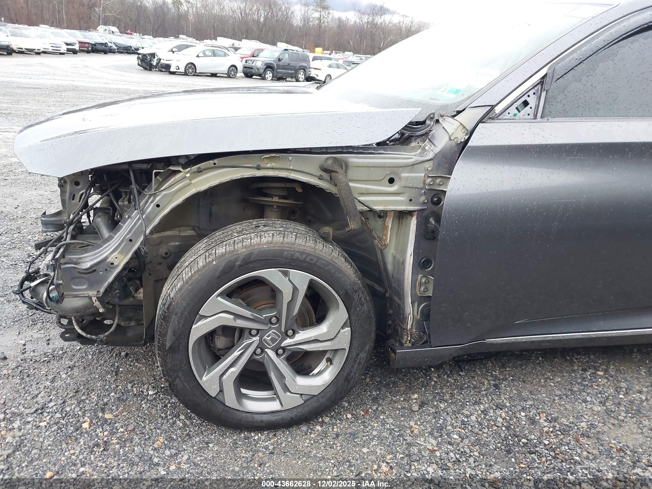 2018 Honda Accord Ex-l Gray vin: 1HGCV1F54JA146714