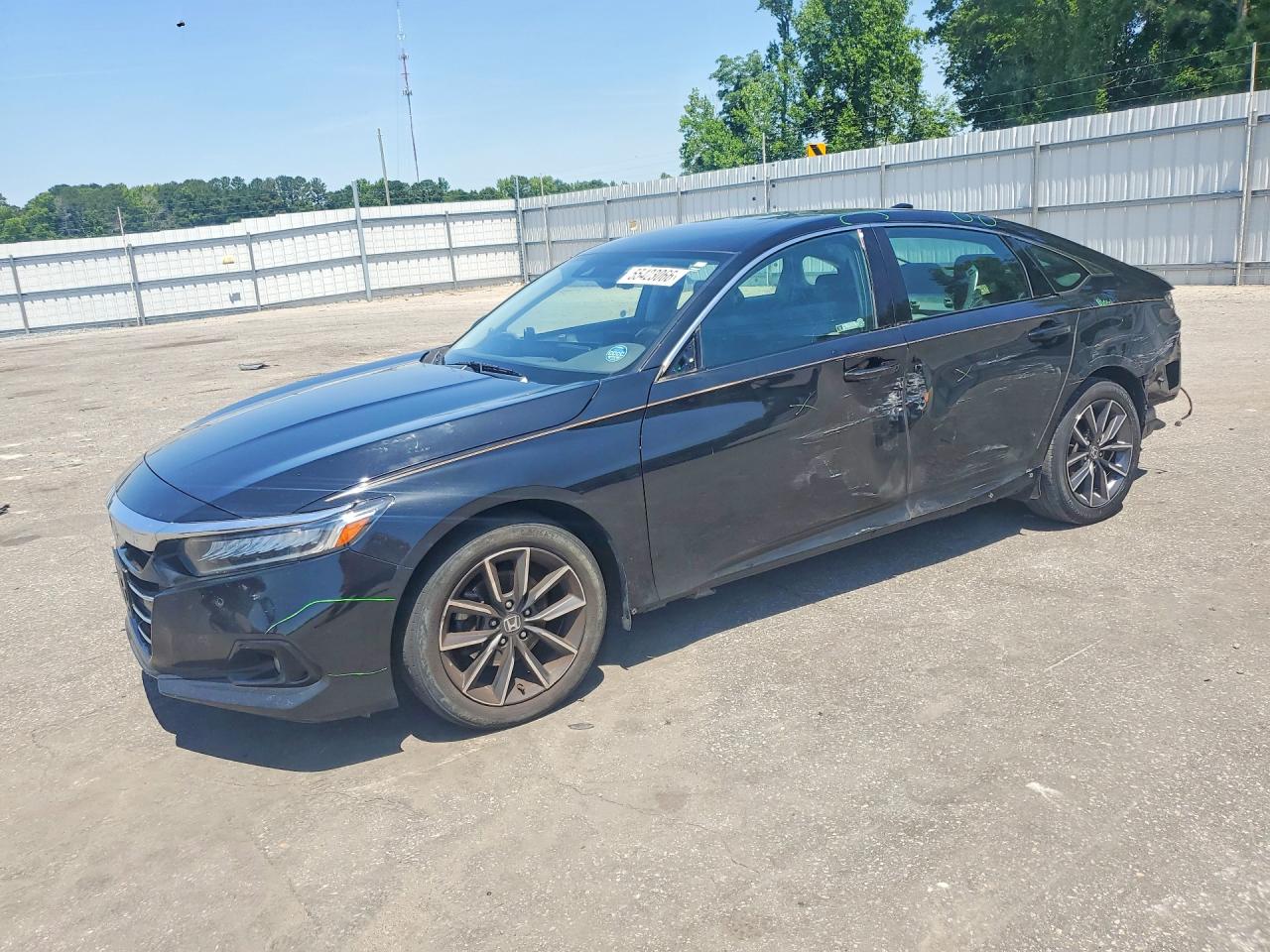 2021 Honda Accord Exl Black vin: 1HGCV1F54MA073087