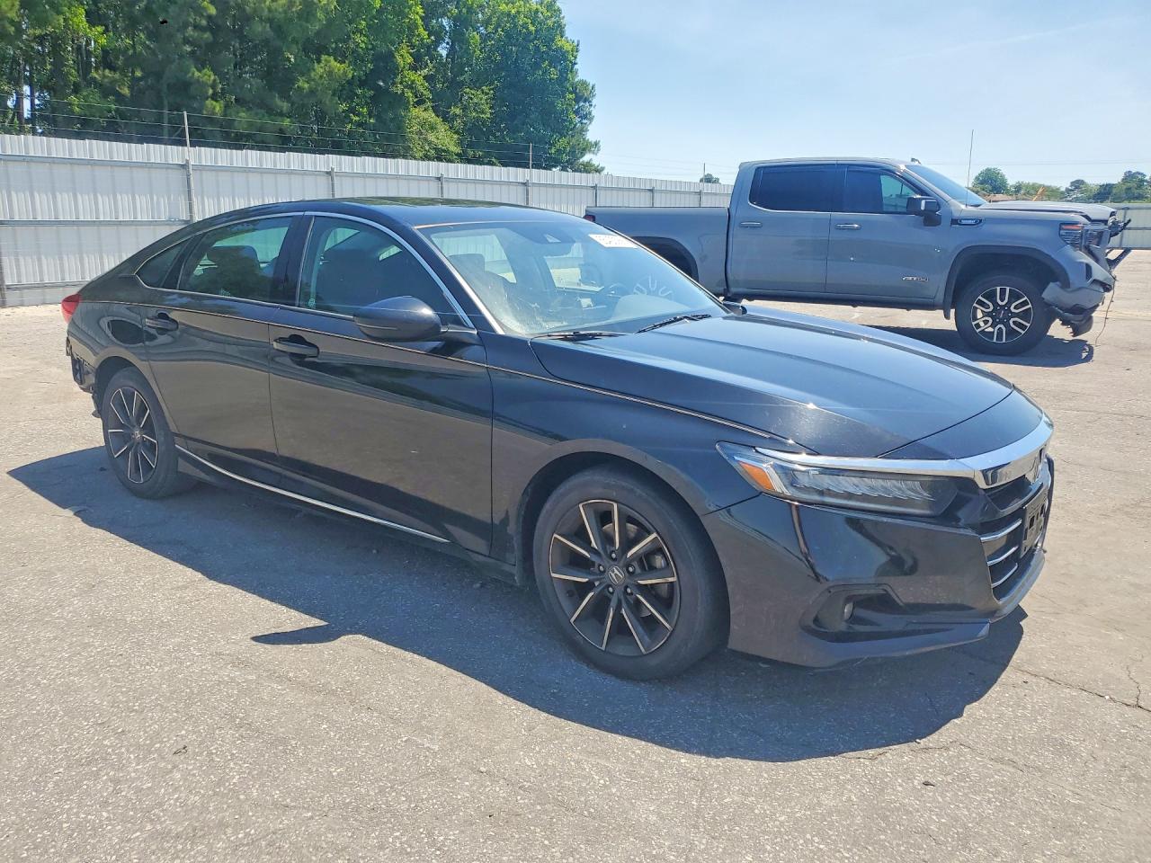 2021 Honda Accord Exl Черный vin: 1HGCV1F54MA073087