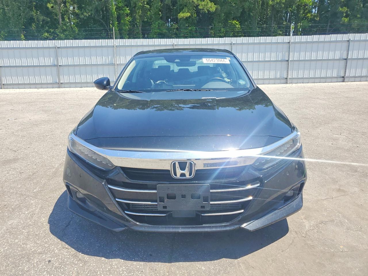 2021 Honda Accord Exl Черный vin: 1HGCV1F54MA073087