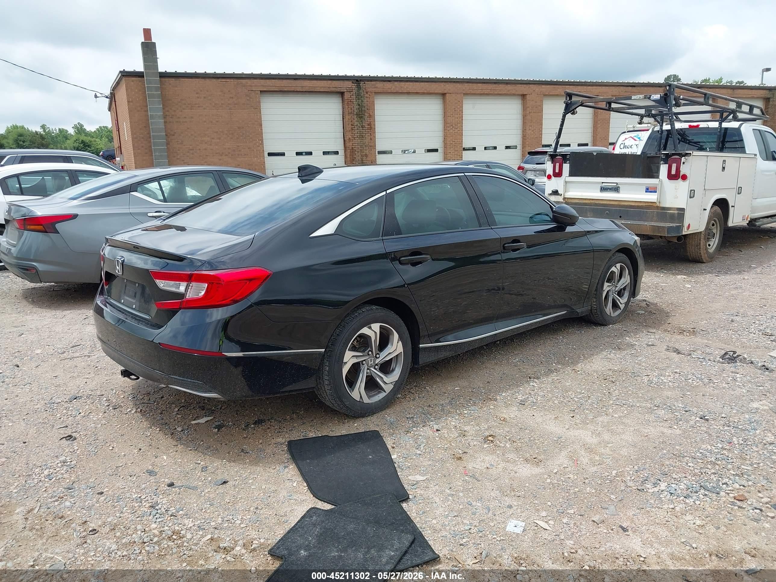 2018 Honda Accord Ex-l Черный vin: 1HGCV1F55JA038733