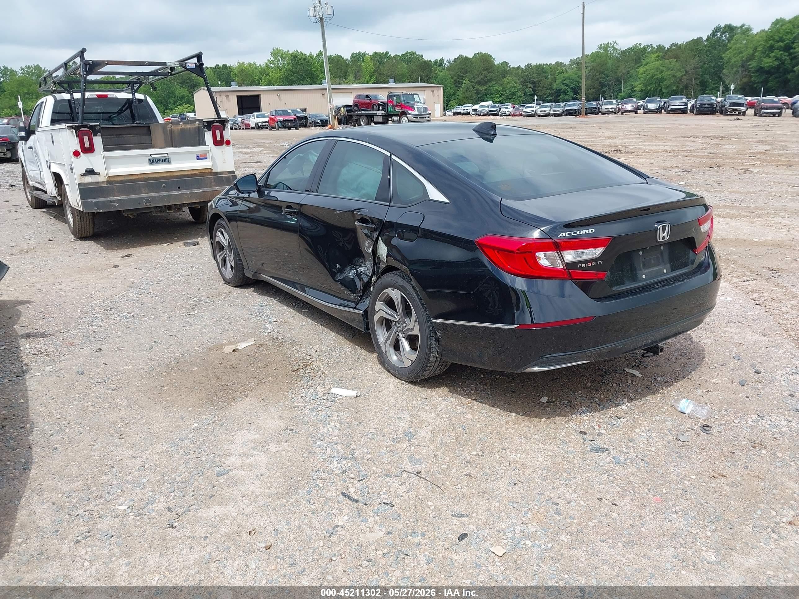 2018 Honda Accord Ex-l Черный vin: 1HGCV1F55JA038733