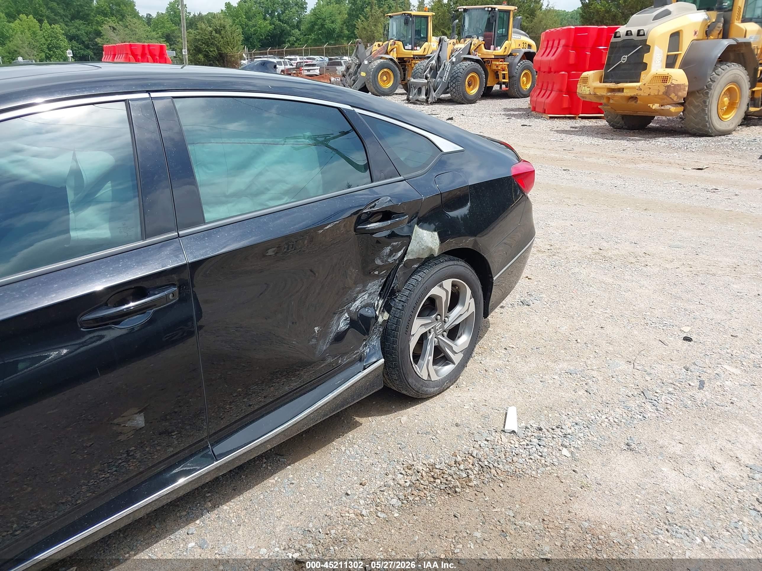2018 Honda Accord Ex-l Черный vin: 1HGCV1F55JA038733