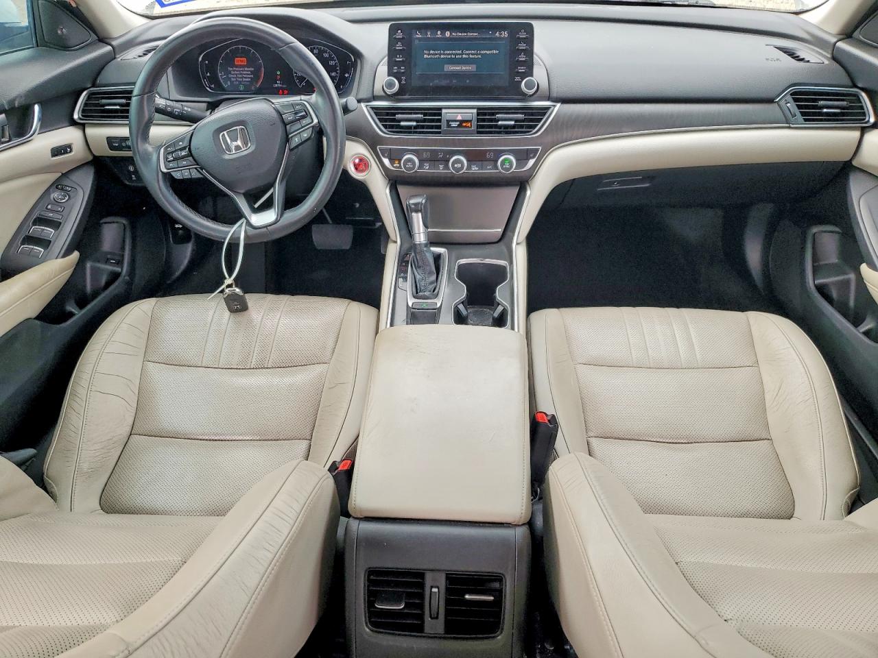 2018 Honda Accord Exl White vin: 1HGCV1F55JA094073