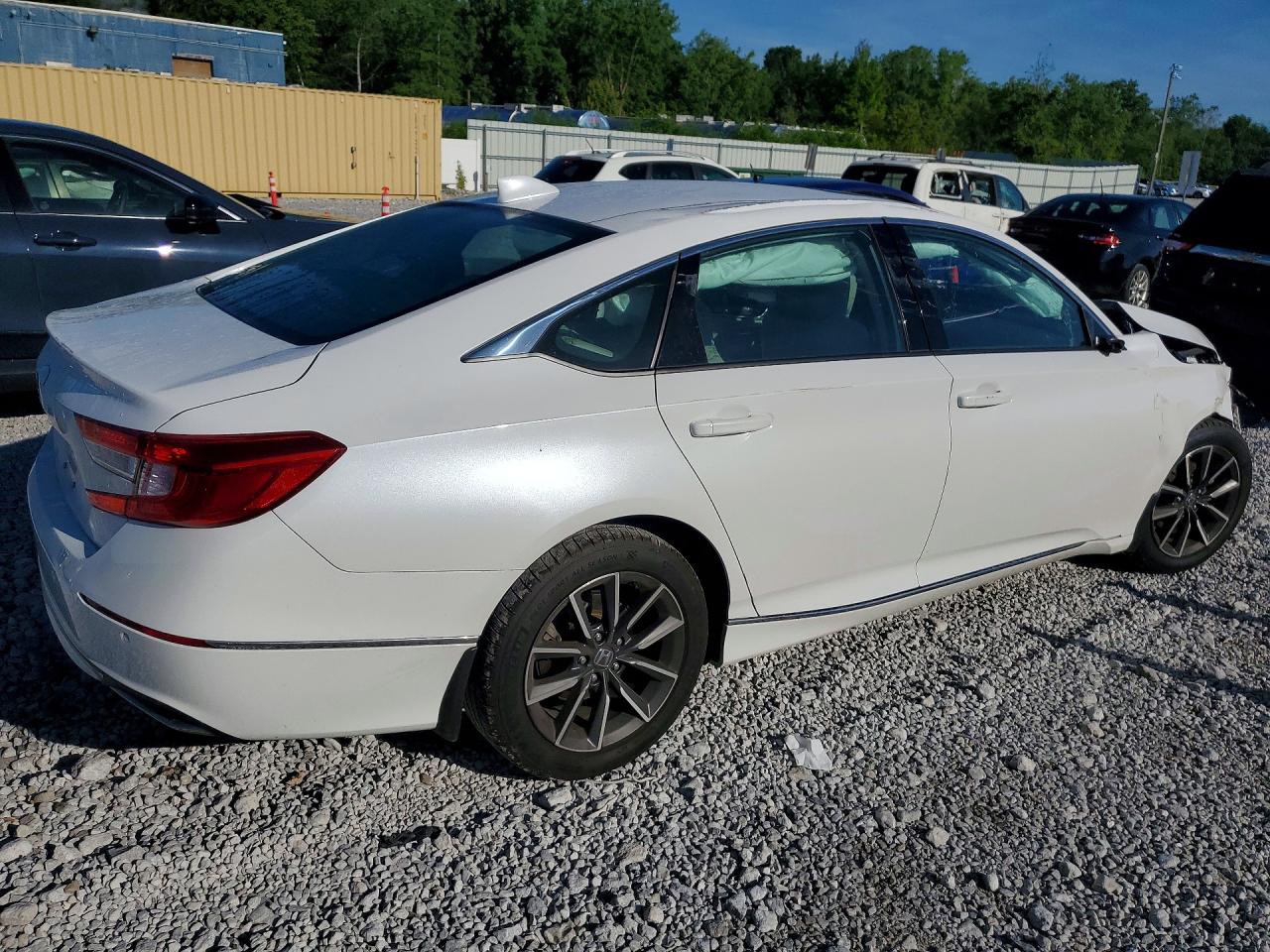 2021 Honda Accord Exl White vin: 1HGCV1F55MA085443