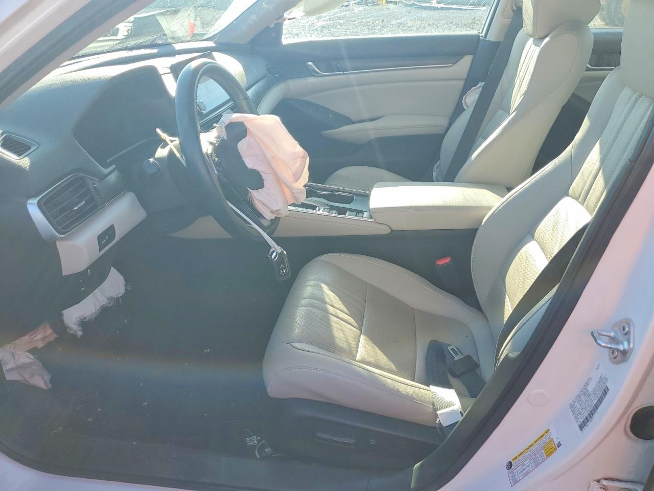 2021 Honda Accord Exl White vin: 1HGCV1F55MA085443