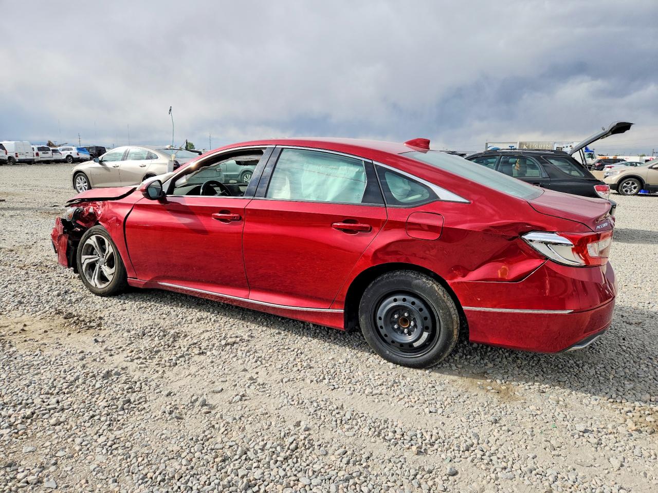 2018 Honda Accord Exl Red vin: 1HGCV1F56JA035467