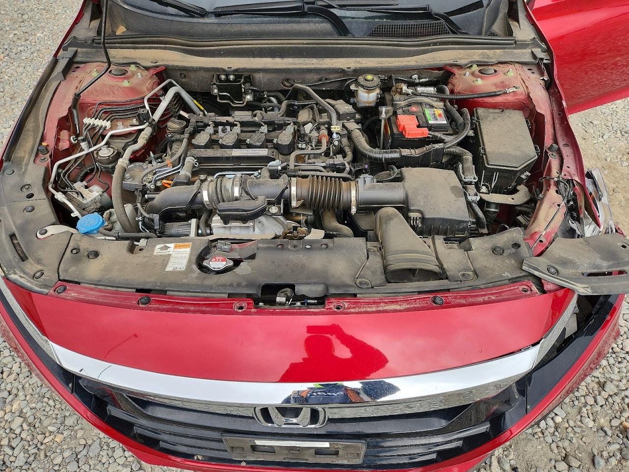 2018 Honda Accord Exl Red vin: 1HGCV1F56JA035467