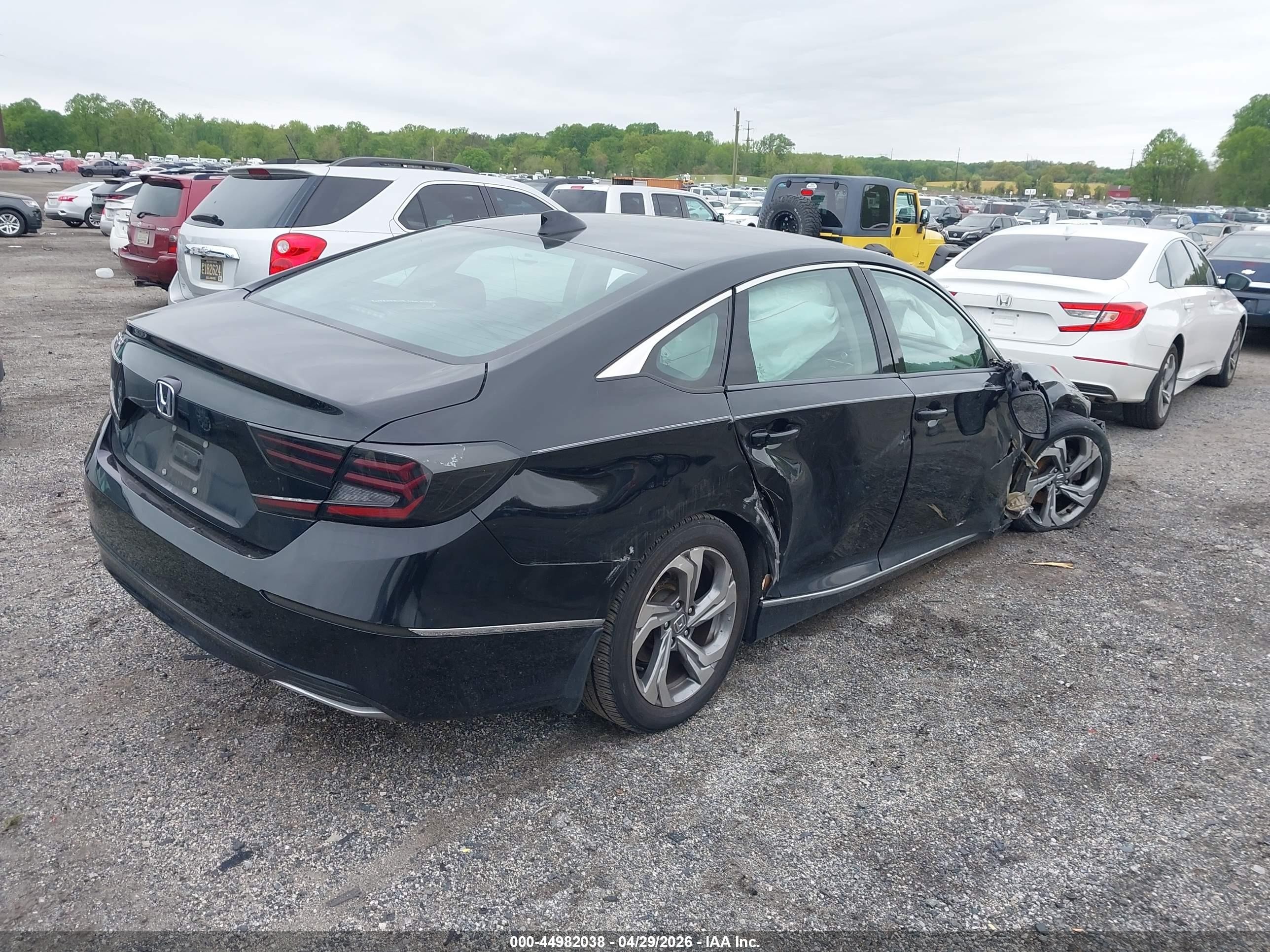 2018 Honda Accord Ex-l Black vin: 1HGCV1F57JA115764