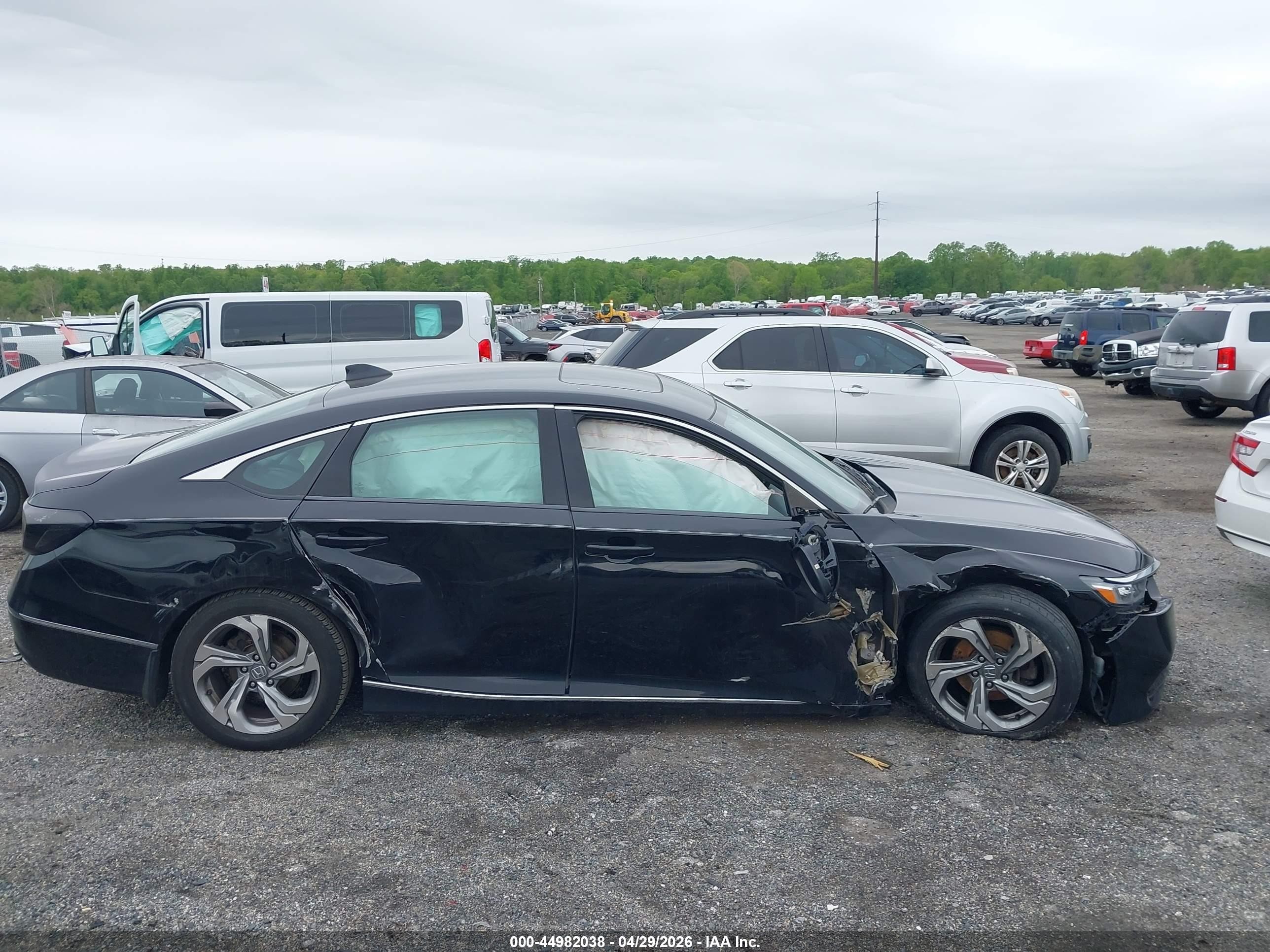 2018 Honda Accord Ex-l Black vin: 1HGCV1F57JA115764