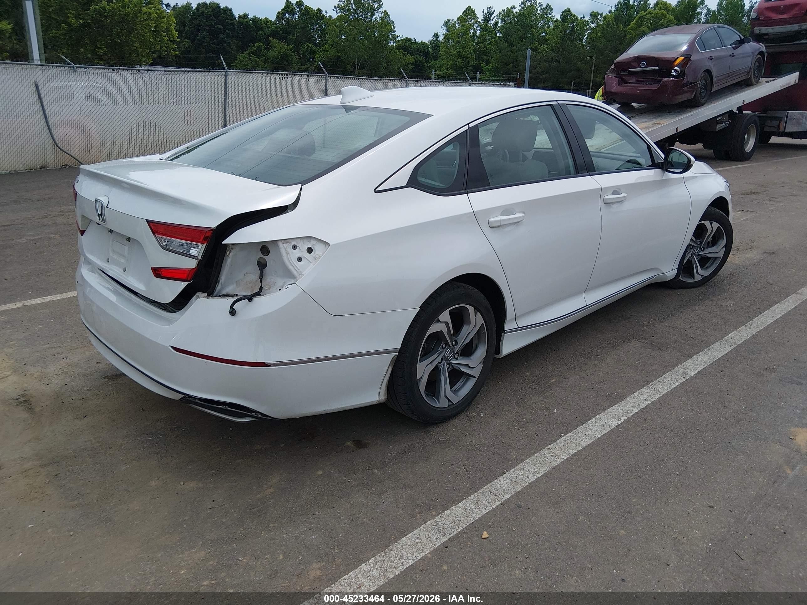 2018 Honda Accord Ex-l Белый vin: 1HGCV1F57JA246838