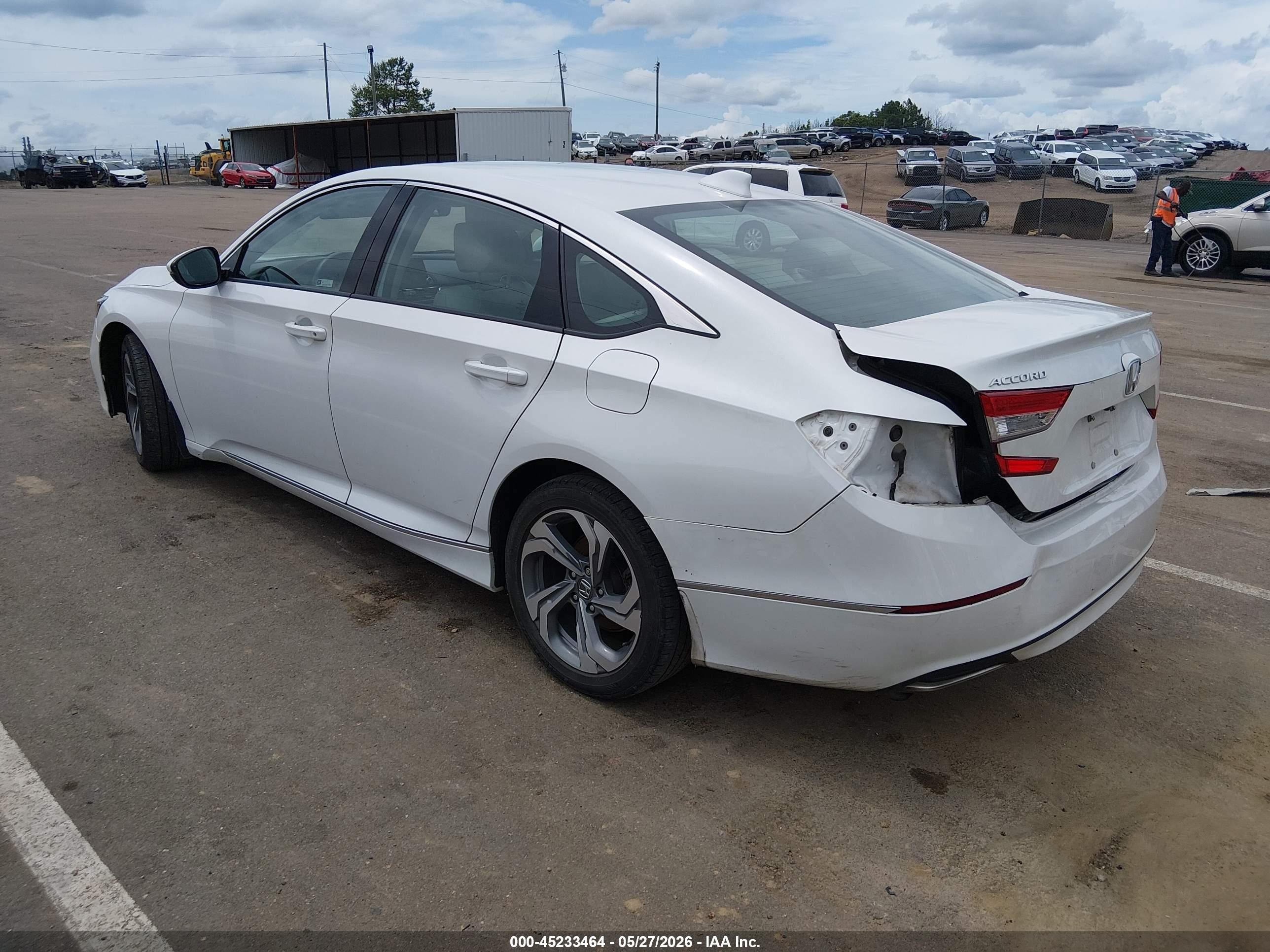 2018 Honda Accord Ex-l Белый vin: 1HGCV1F57JA246838