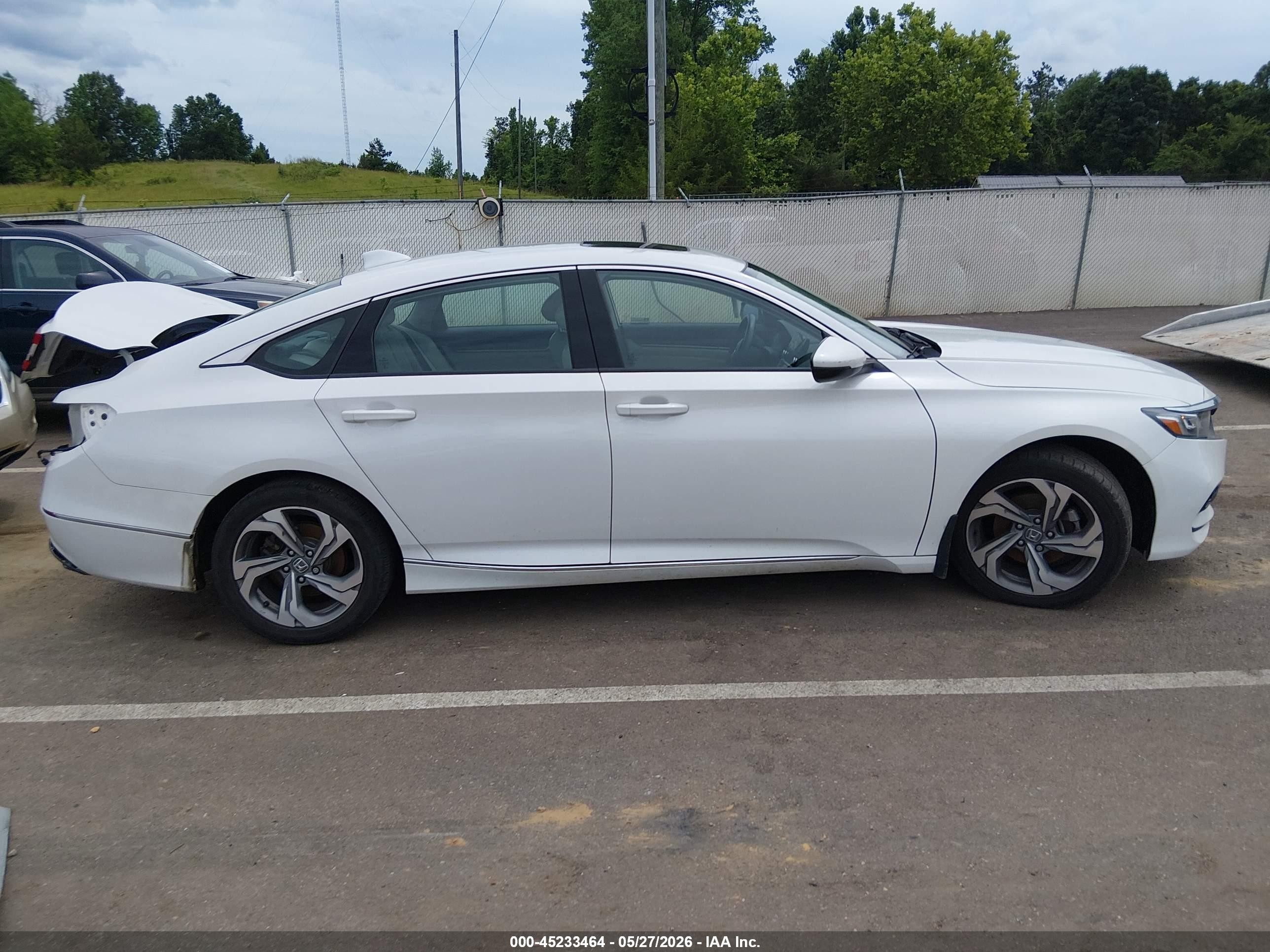 2018 Honda Accord Ex-l Белый vin: 1HGCV1F57JA246838