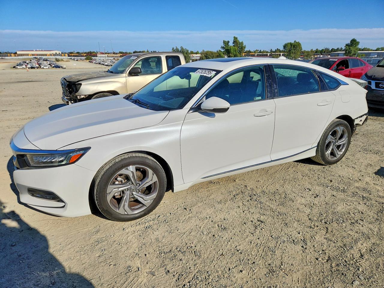 2018 Honda Accord Exl White vin: 1HGCV1F58JA108449