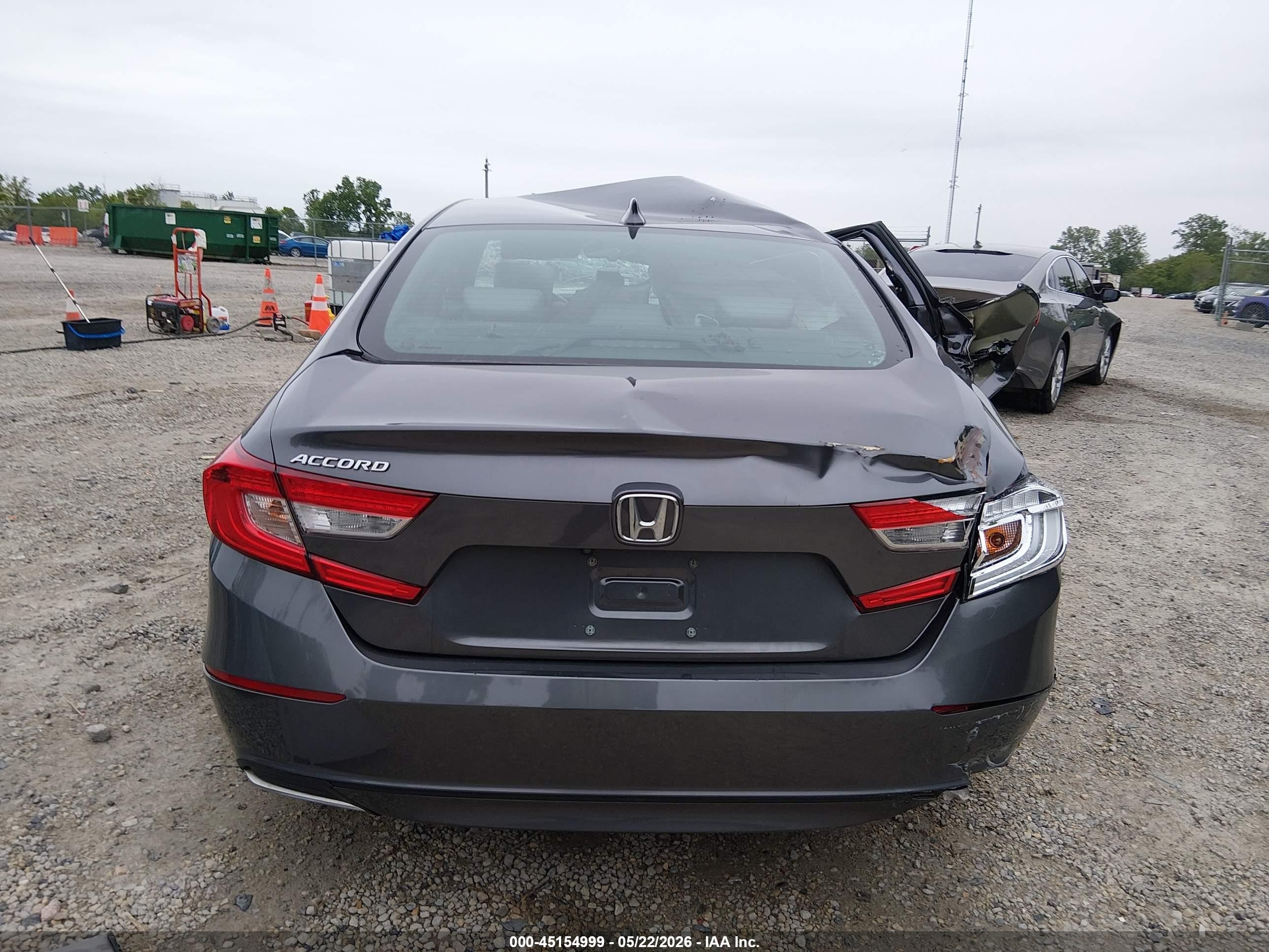 2018 Honda Accord Ex-l Gray vin: 1HGCV1F58JA192563