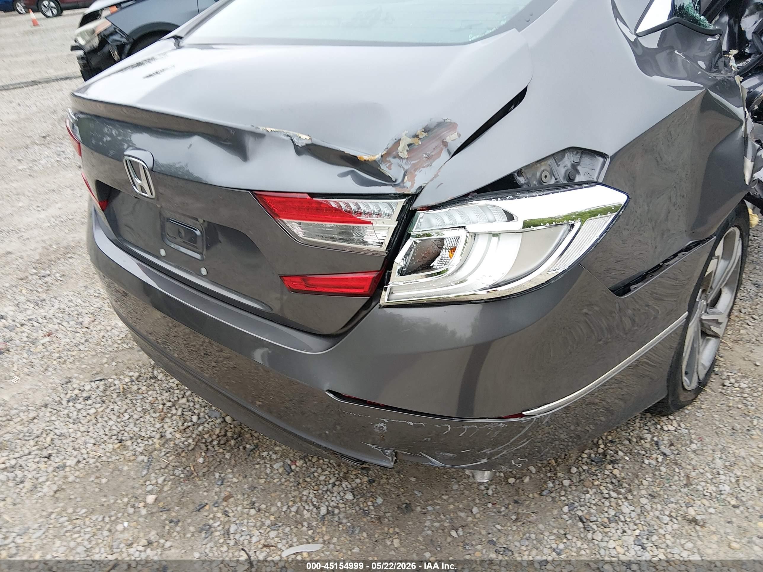 2018 Honda Accord Ex-l Gray vin: 1HGCV1F58JA192563