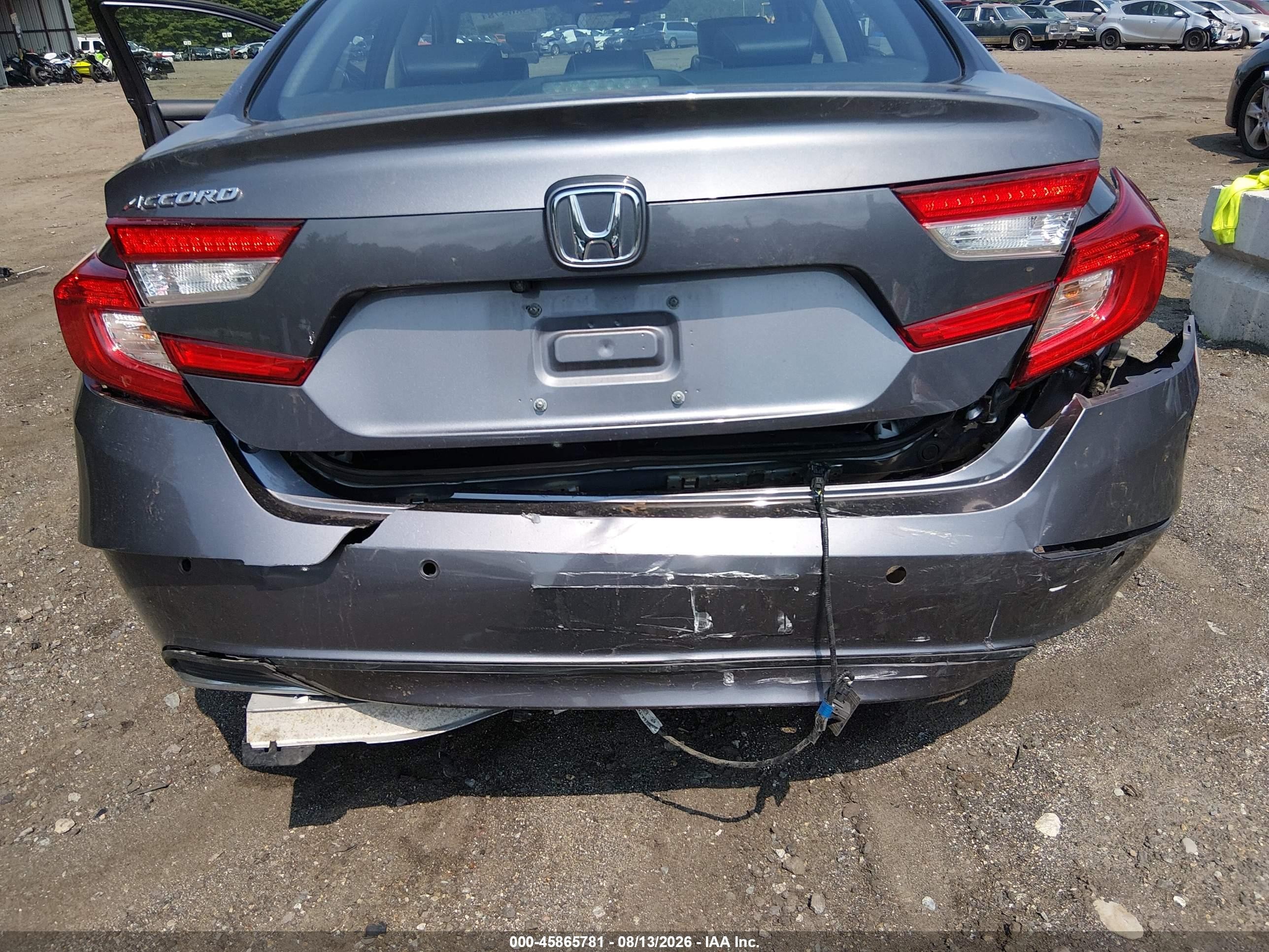 2021 Honda Accord Ex-l Gray vin: 1HGCV1F58MA026077