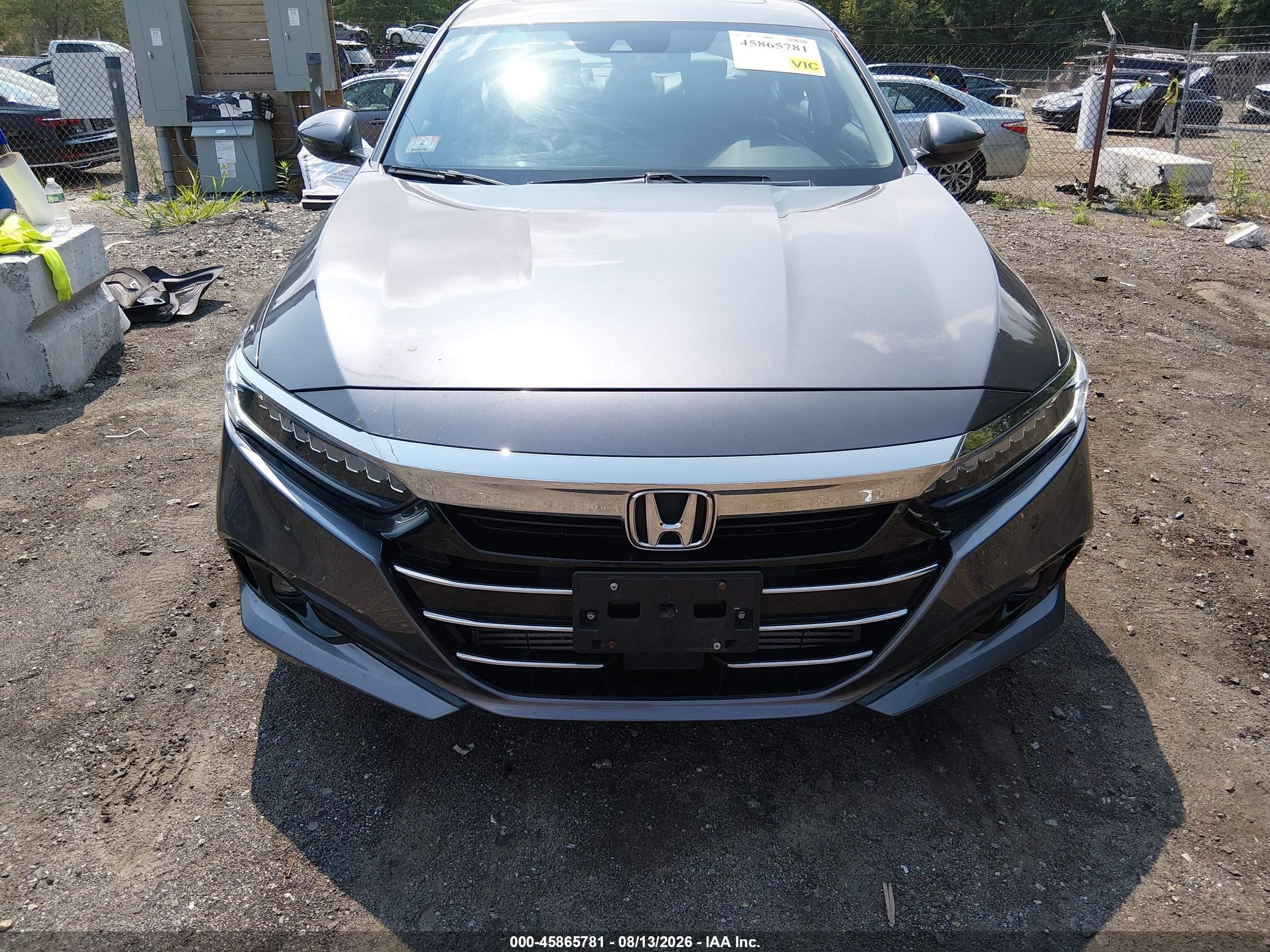 2021 Honda Accord Ex-l Gray vin: 1HGCV1F58MA026077