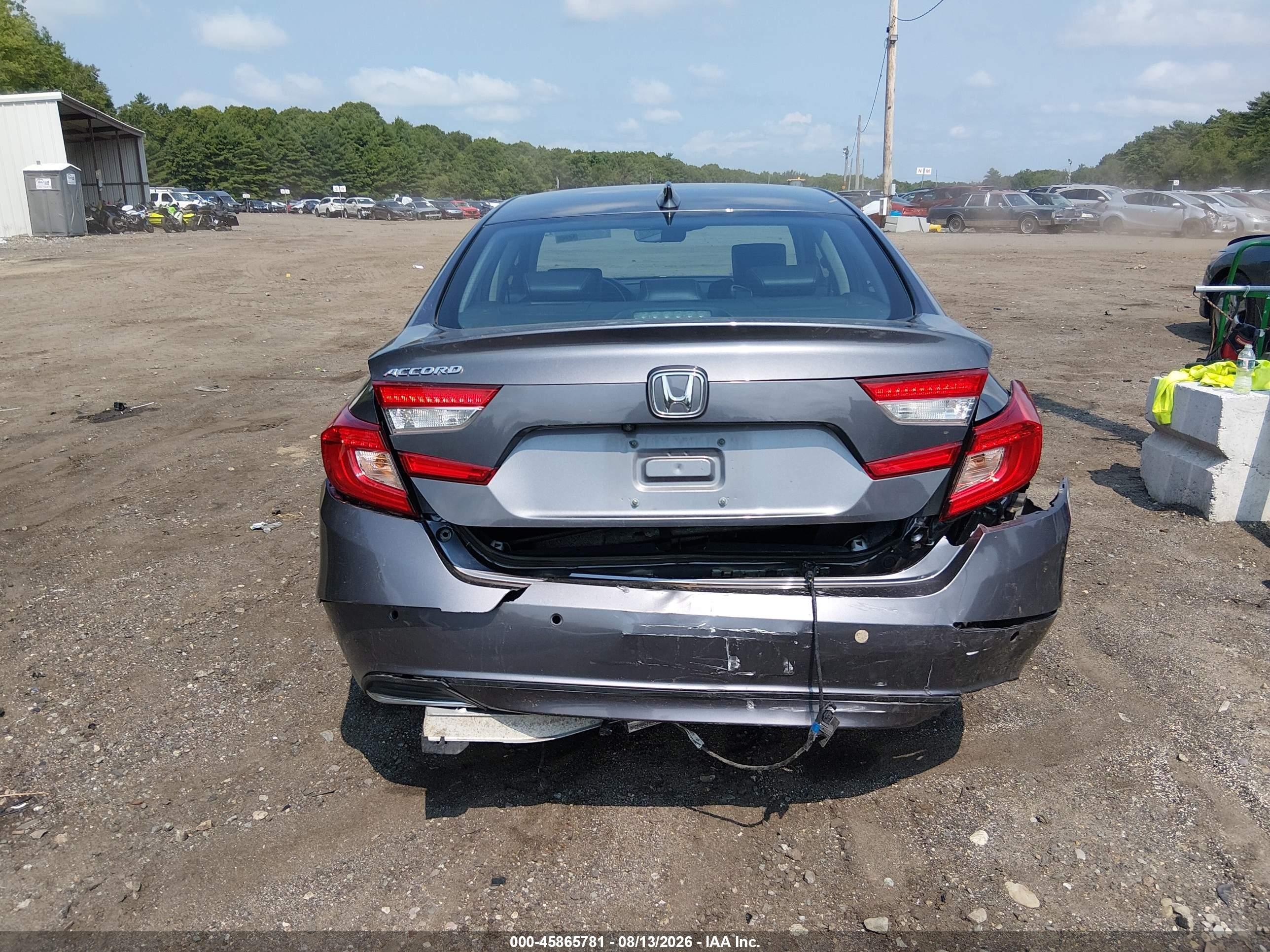 2021 Honda Accord Ex-l Gray vin: 1HGCV1F58MA026077