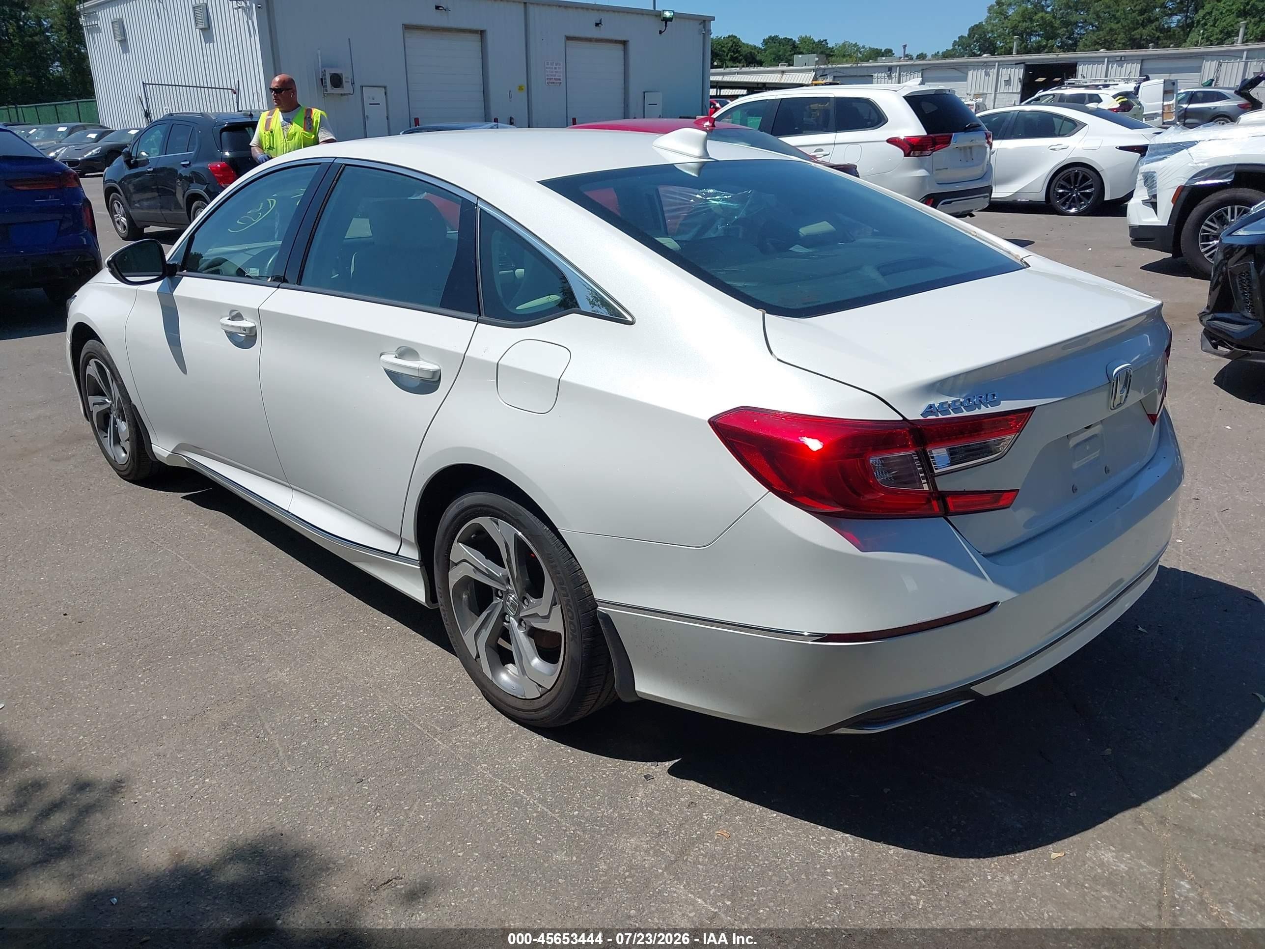 2020 Honda Accord Ex-l White vin: 1HGCV1F59LA099103