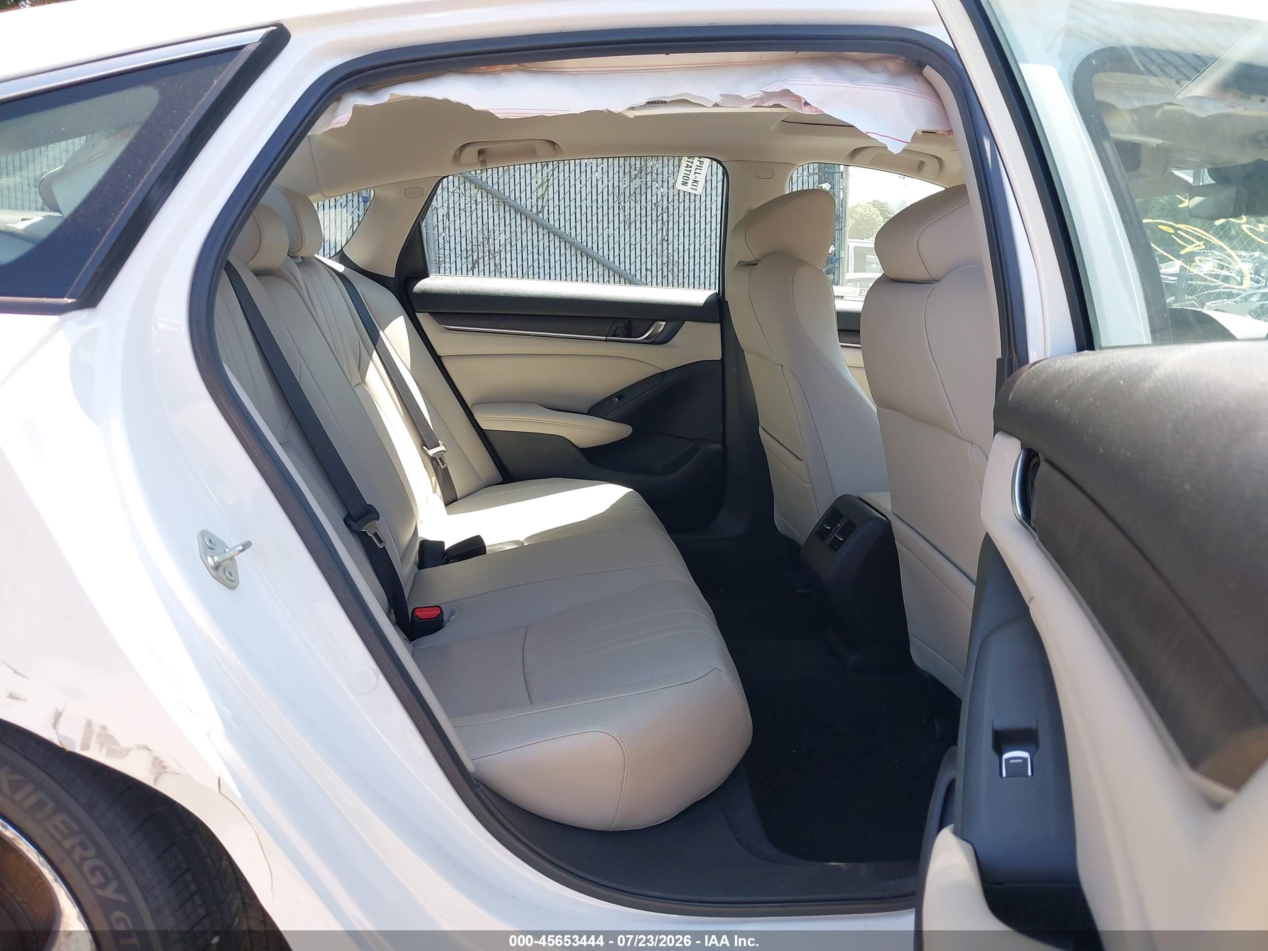2020 Honda Accord Ex-l White vin: 1HGCV1F59LA099103