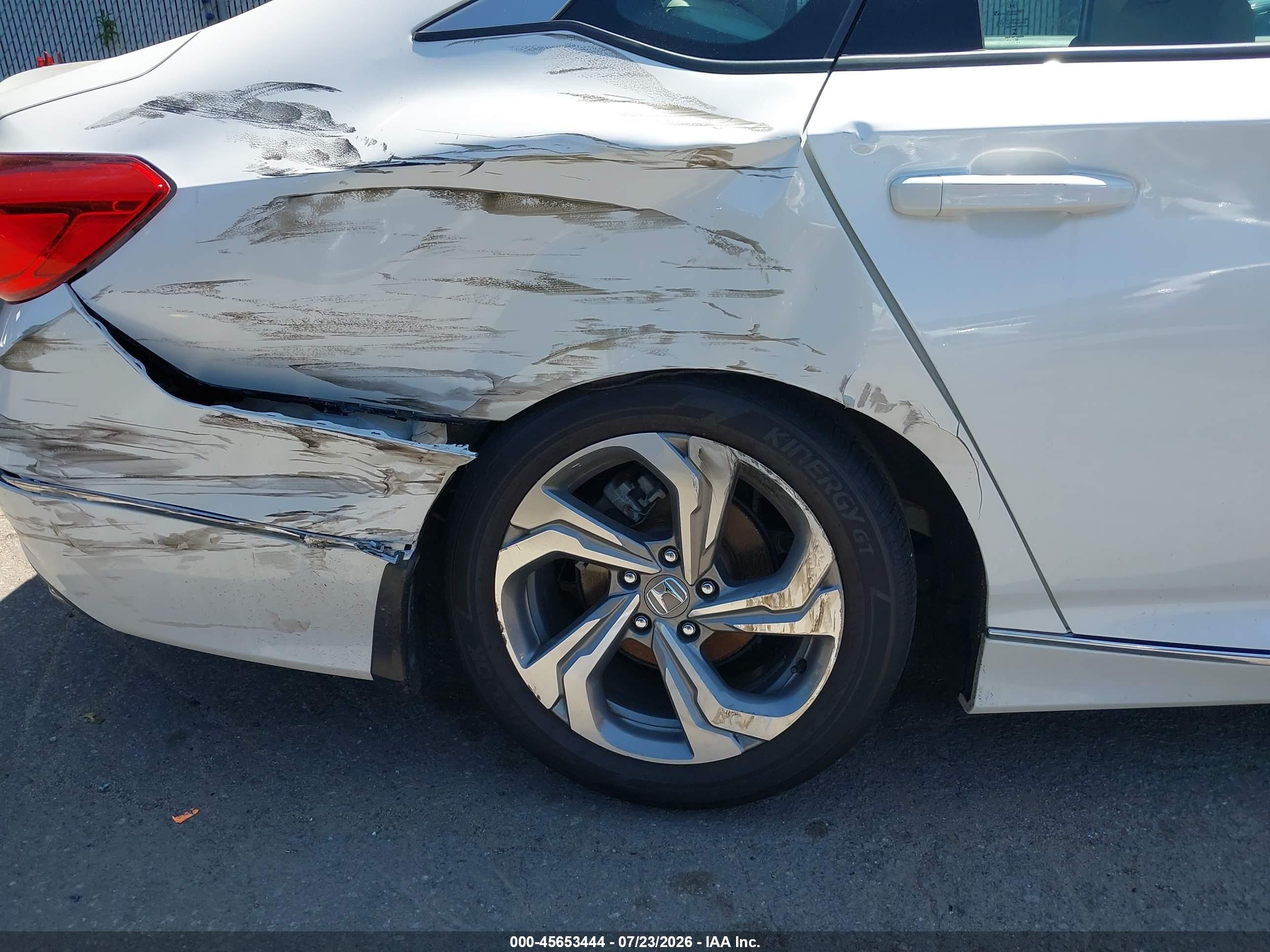 2020 Honda Accord Ex-l White vin: 1HGCV1F59LA099103