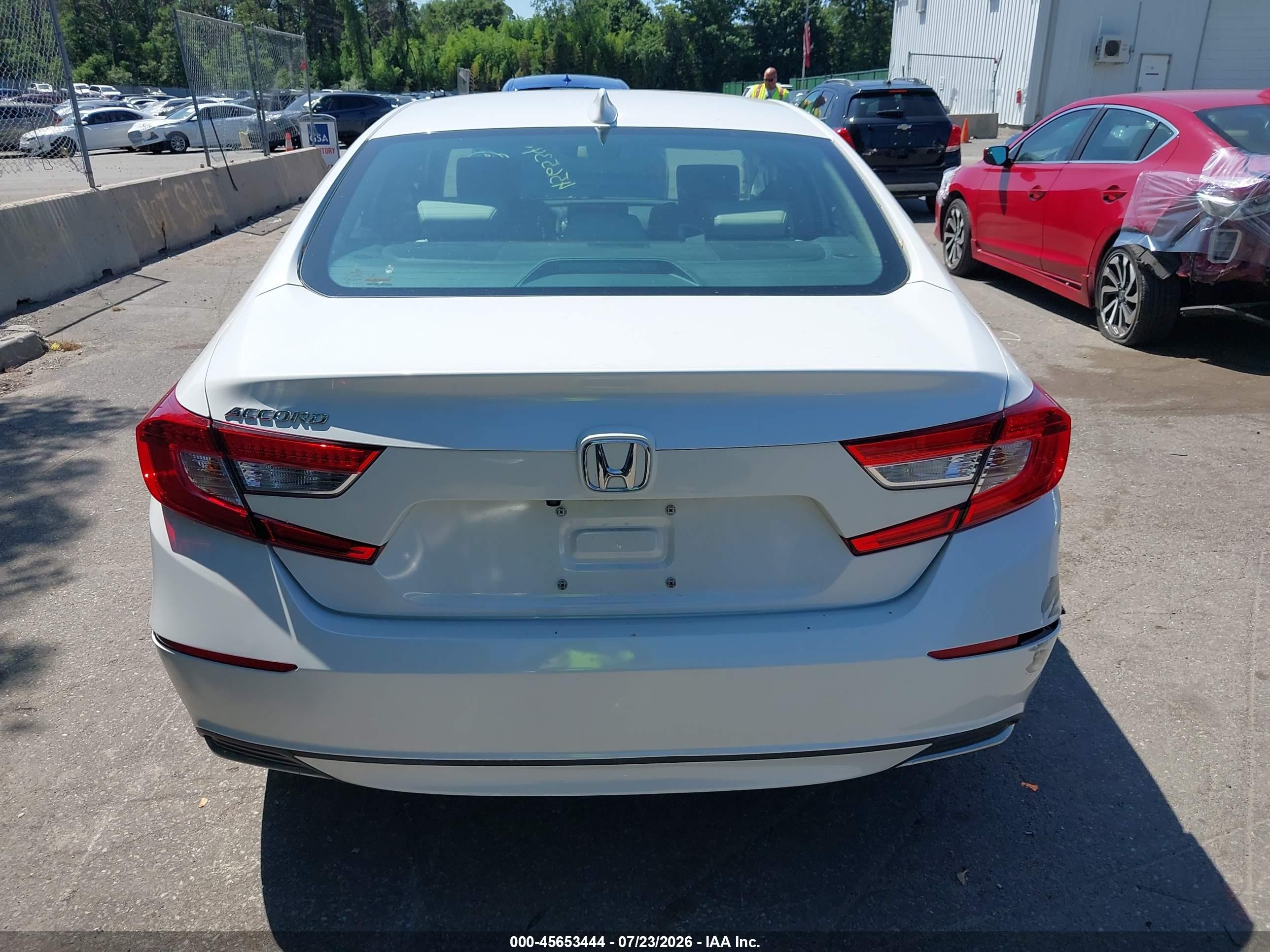 2020 Honda Accord Ex-l White vin: 1HGCV1F59LA099103