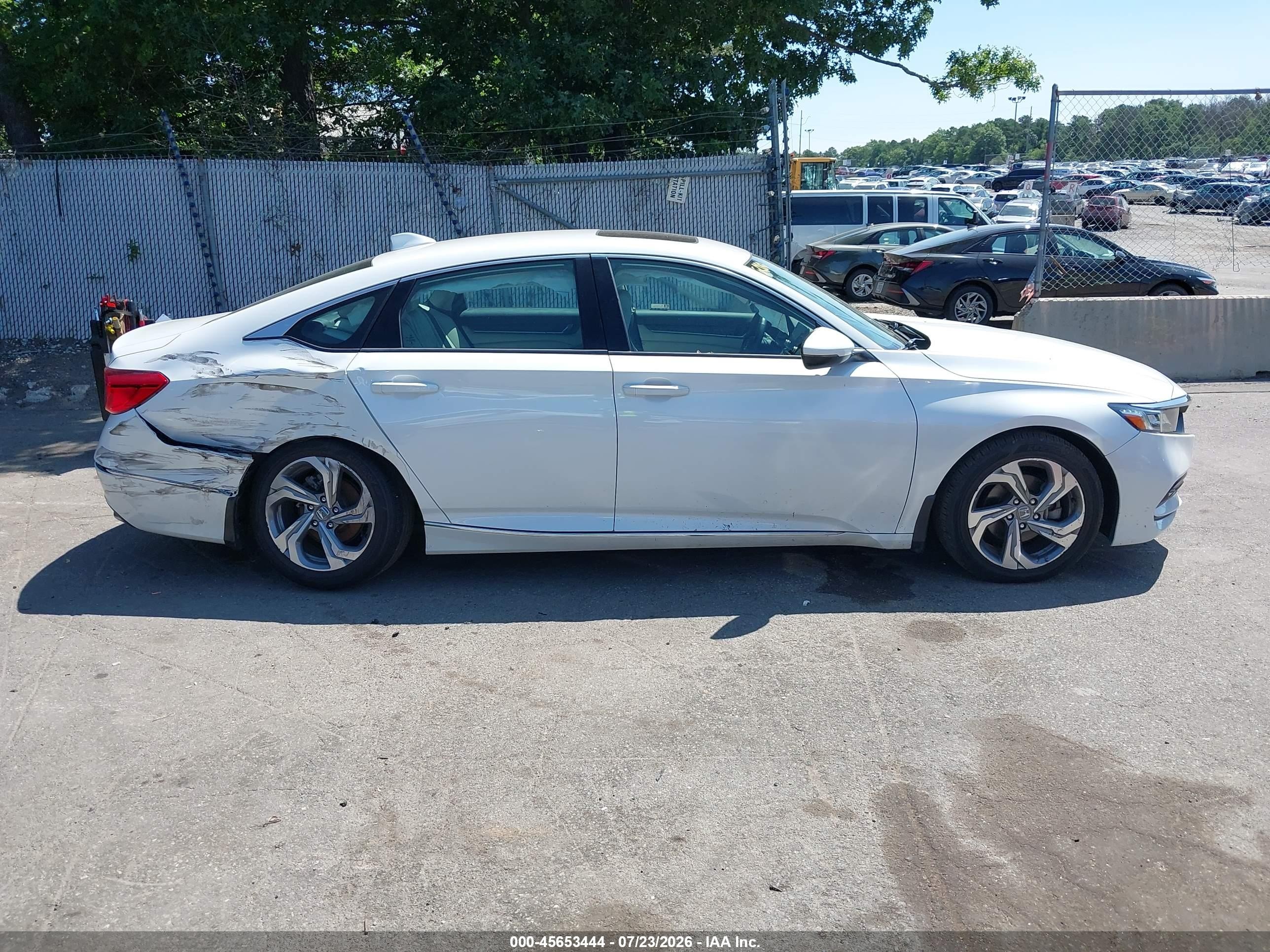2020 Honda Accord Ex-l White vin: 1HGCV1F59LA099103
