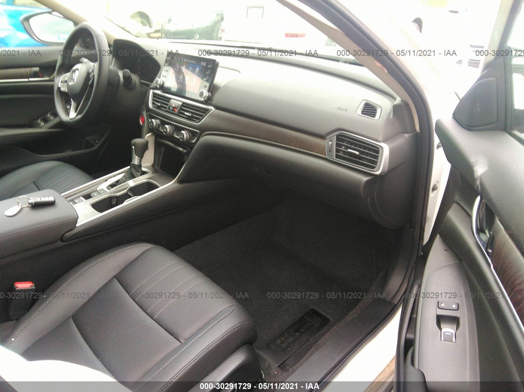 2021 Honda Accord Sedan Ex-l White vin: 1HGCV1F59MA015993
