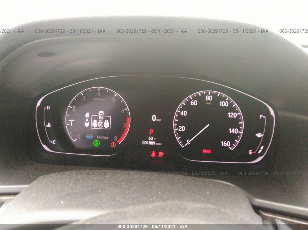 2021 Honda Accord Sedan Ex-l White vin: 1HGCV1F59MA015993