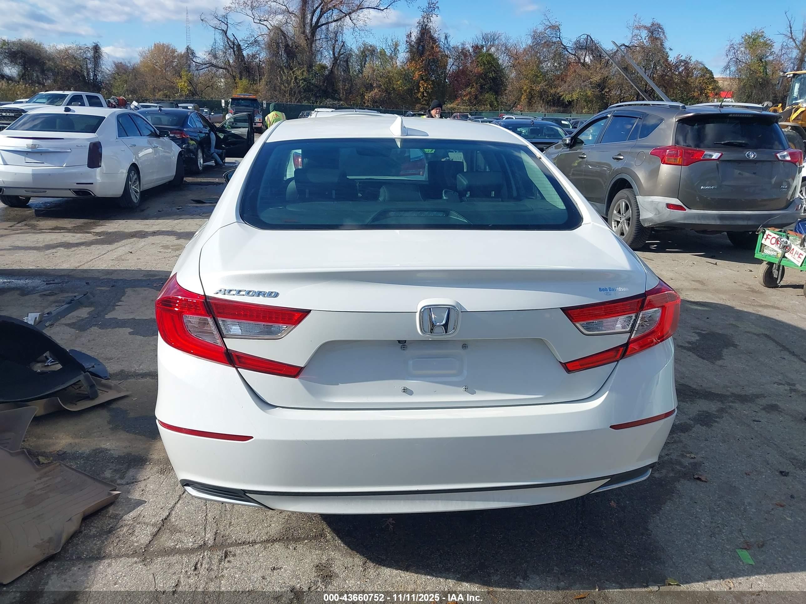 2018 Honda Accord Ex-l Белый vin: 1HGCV1F5XJA086826