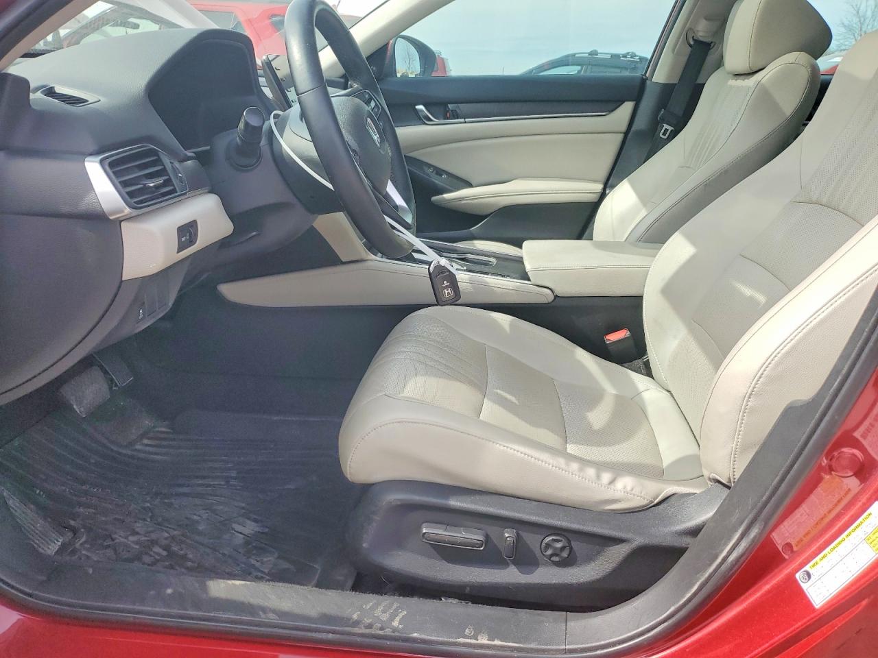 2018 Honda Accord Exl Red vin: 1HGCV1F5XJA251676