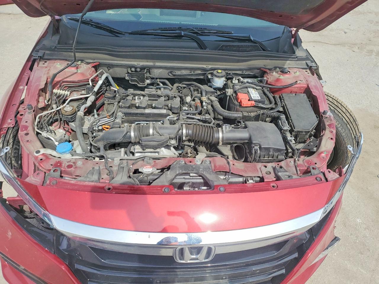 2018 Honda Accord Exl Red vin: 1HGCV1F5XJA251676