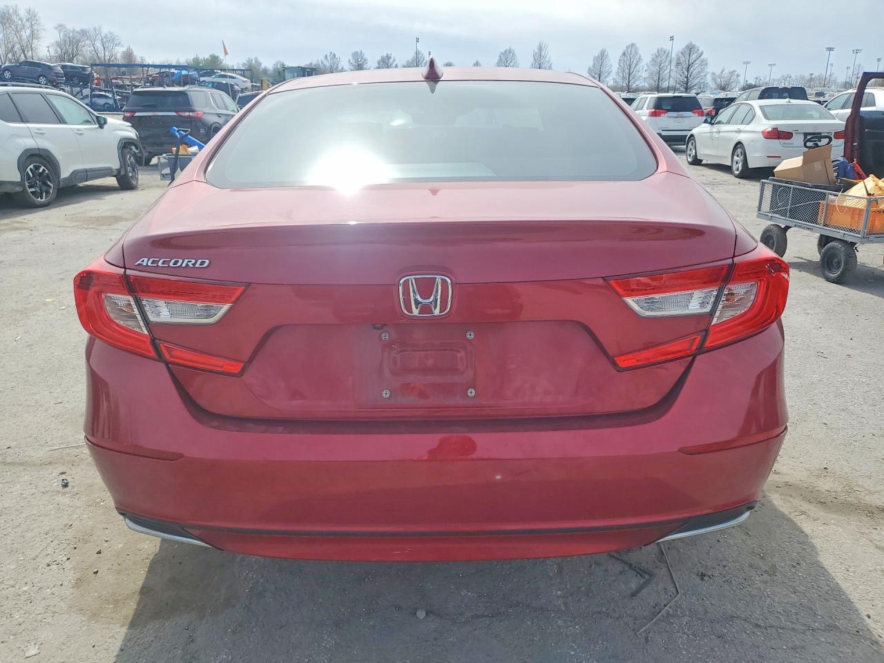 2018 Honda Accord Exl Red vin: 1HGCV1F5XJA251676