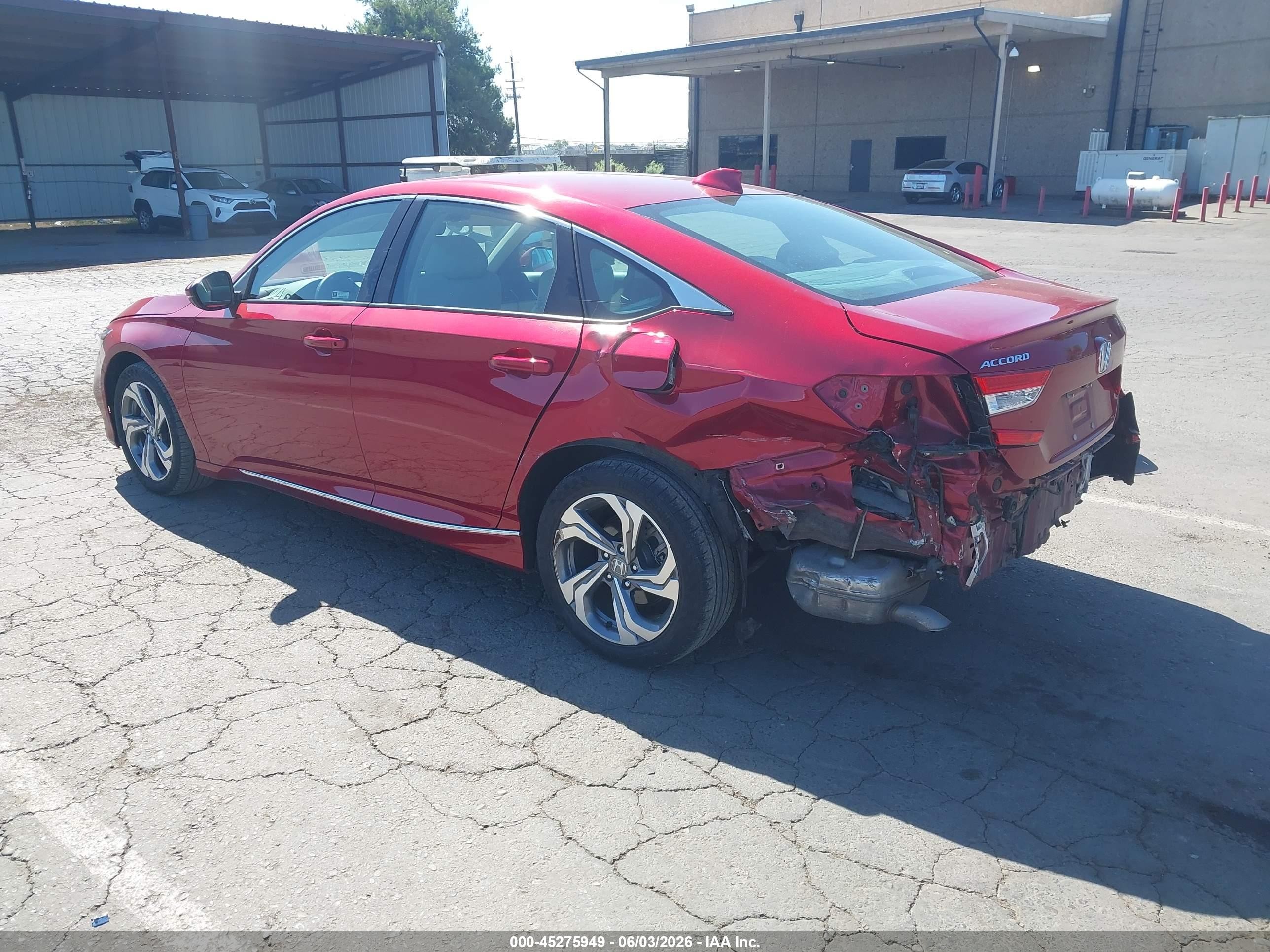 2018 Honda Accord Ex-l Red vin: 1HGCV1F61JA164810