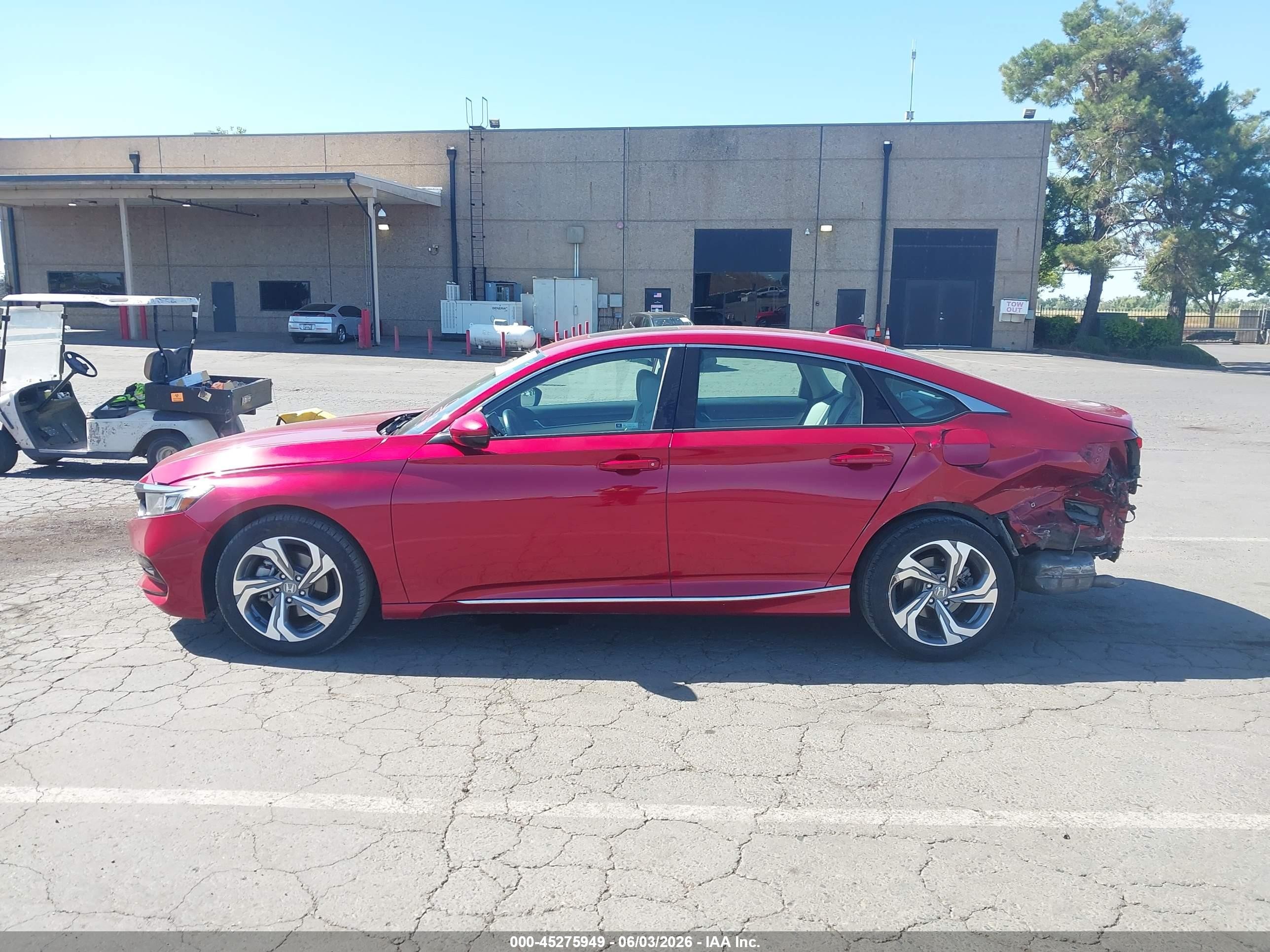 2018 Honda Accord Ex-l Red vin: 1HGCV1F61JA164810