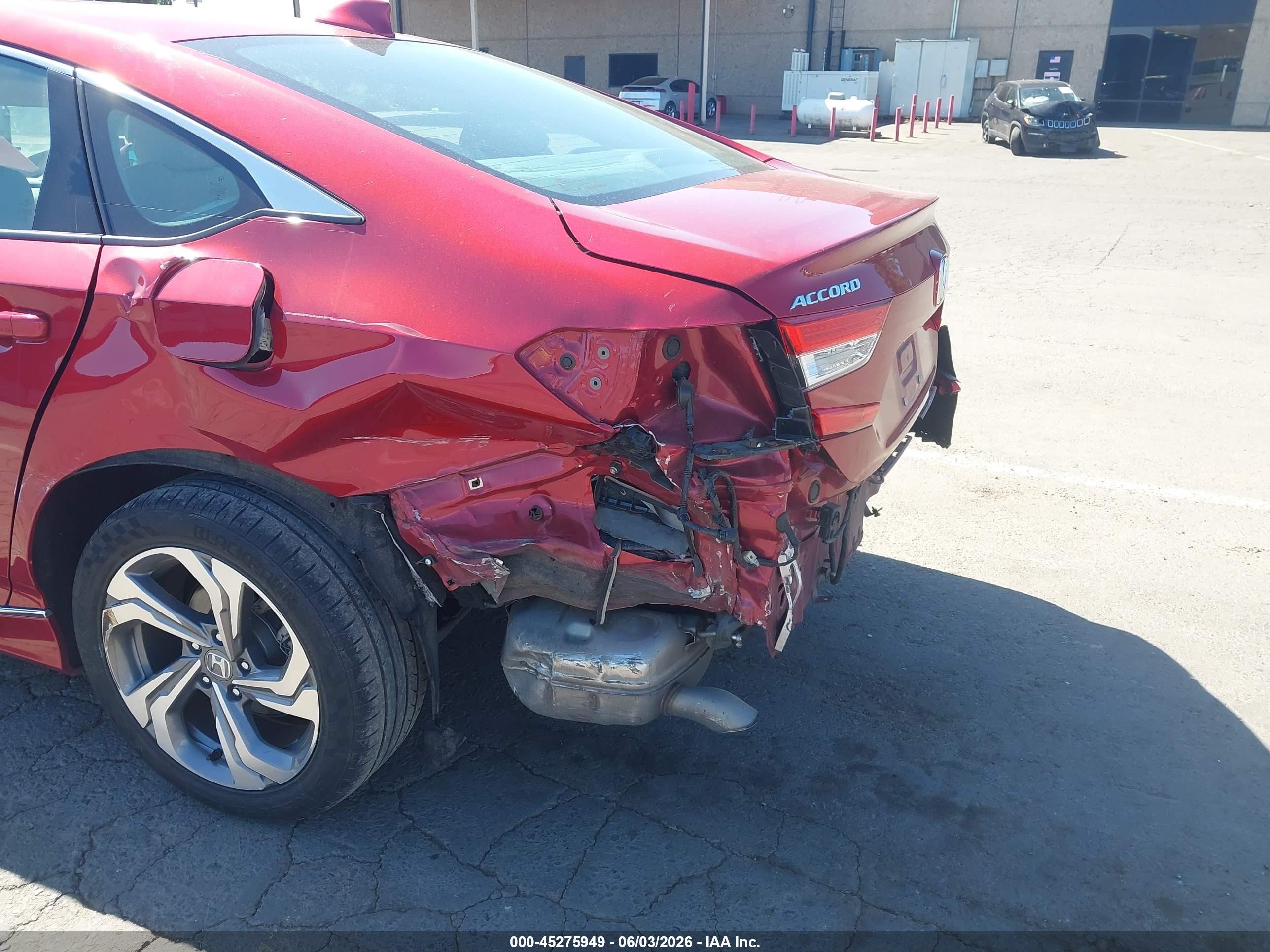 2018 Honda Accord Ex-l Red vin: 1HGCV1F61JA164810