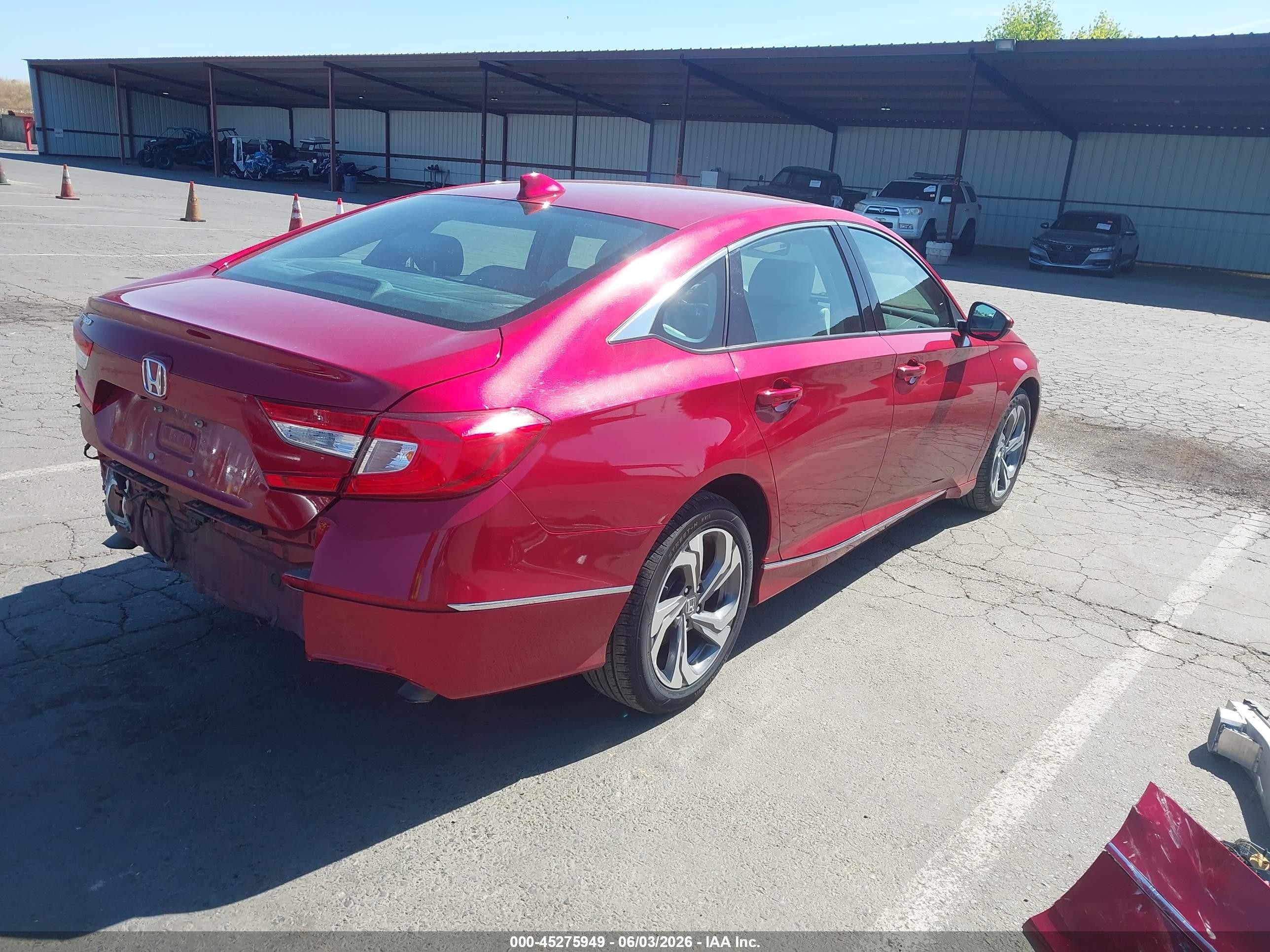 2018 Honda Accord Ex-l Red vin: 1HGCV1F61JA164810