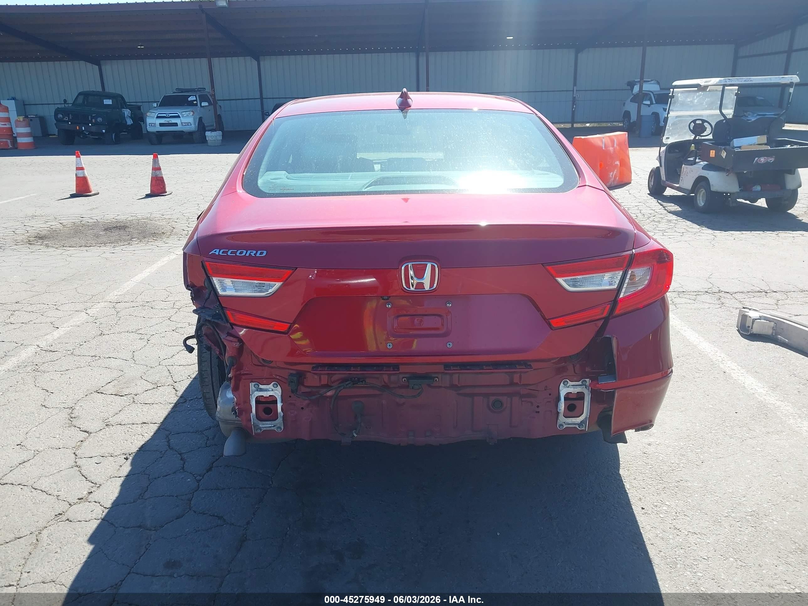 2018 Honda Accord Ex-l Red vin: 1HGCV1F61JA164810