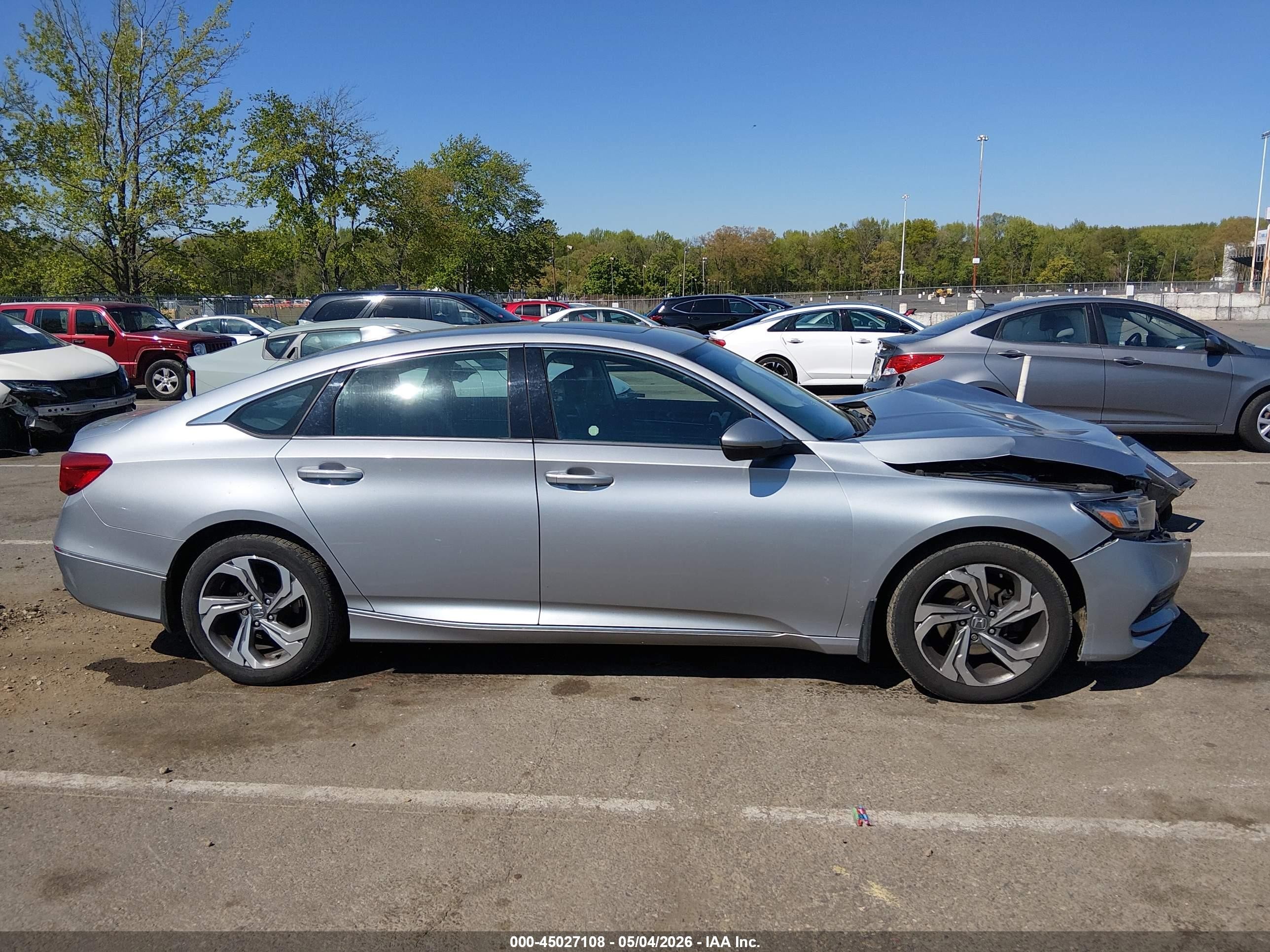 2018 Honda Accord Ex-l Серебряный vin: 1HGCV1F64JA113821