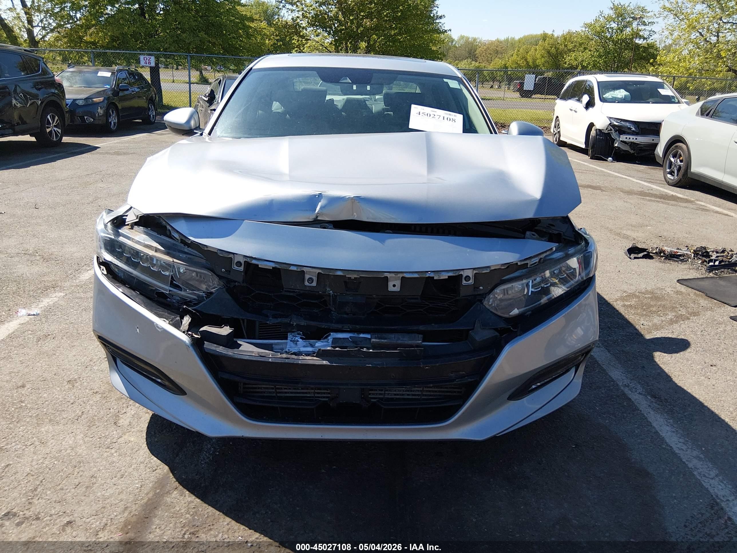 2018 Honda Accord Ex-l Серебряный vin: 1HGCV1F64JA113821